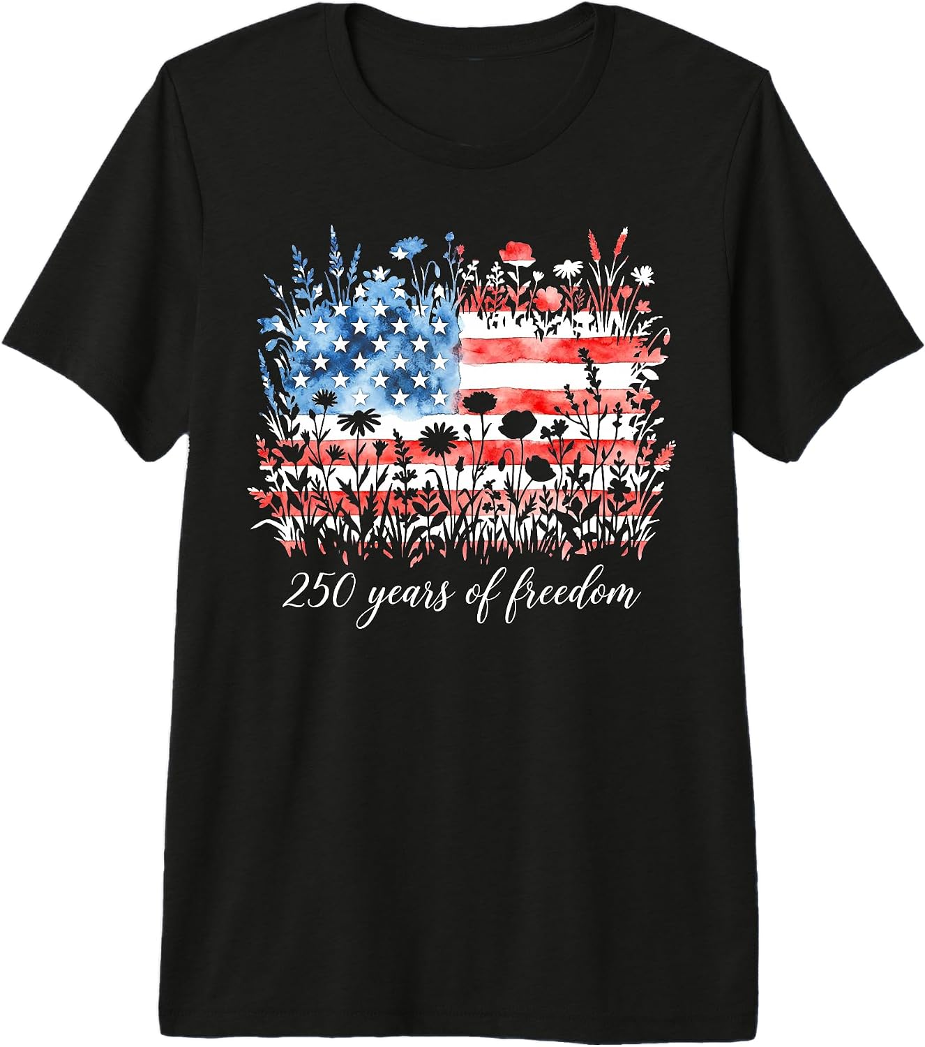 4th of July Wildflowers - Adult & Kids T-Shirts, Sweatshirts & Hoodies apparel design preview 1