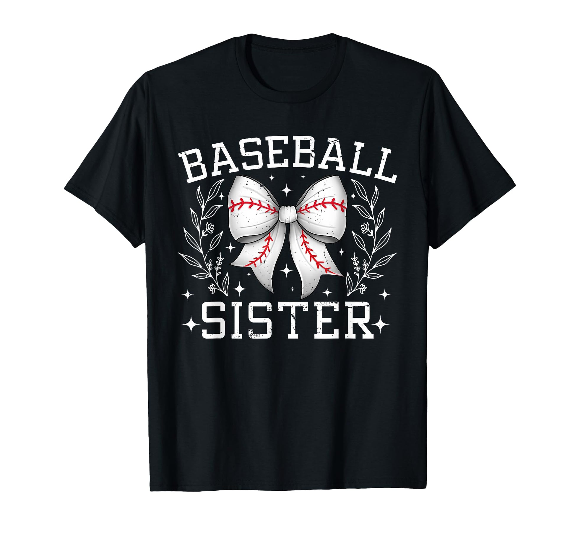 Coquette Bow Baseball Sister Game Day T-Shirt - Minimalist Print Men Women - T-Shirt, Sweatshirt, Hoodie