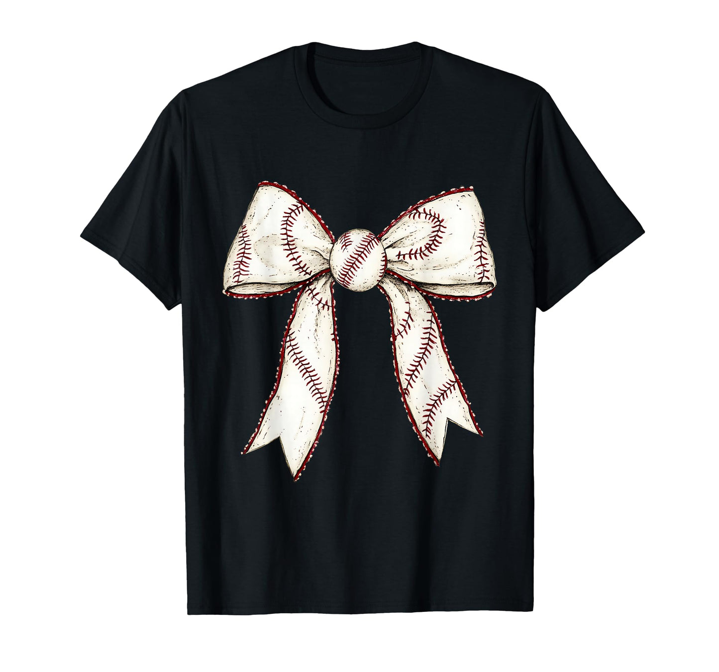 Baseball Coquette Bow Baseball Game T-Shirt - Fun Novelty Design Men Women - T-Shirt, Sweatshirt, Hoodie