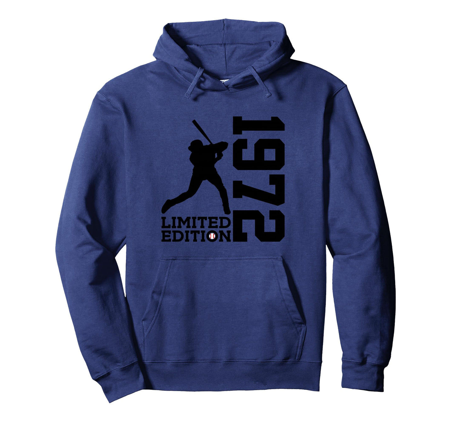 54Th Birthday Baseball 1972 Hoodie - Custom Art Print Unisex - T-Shirt, Sweatshirt, Hoodie