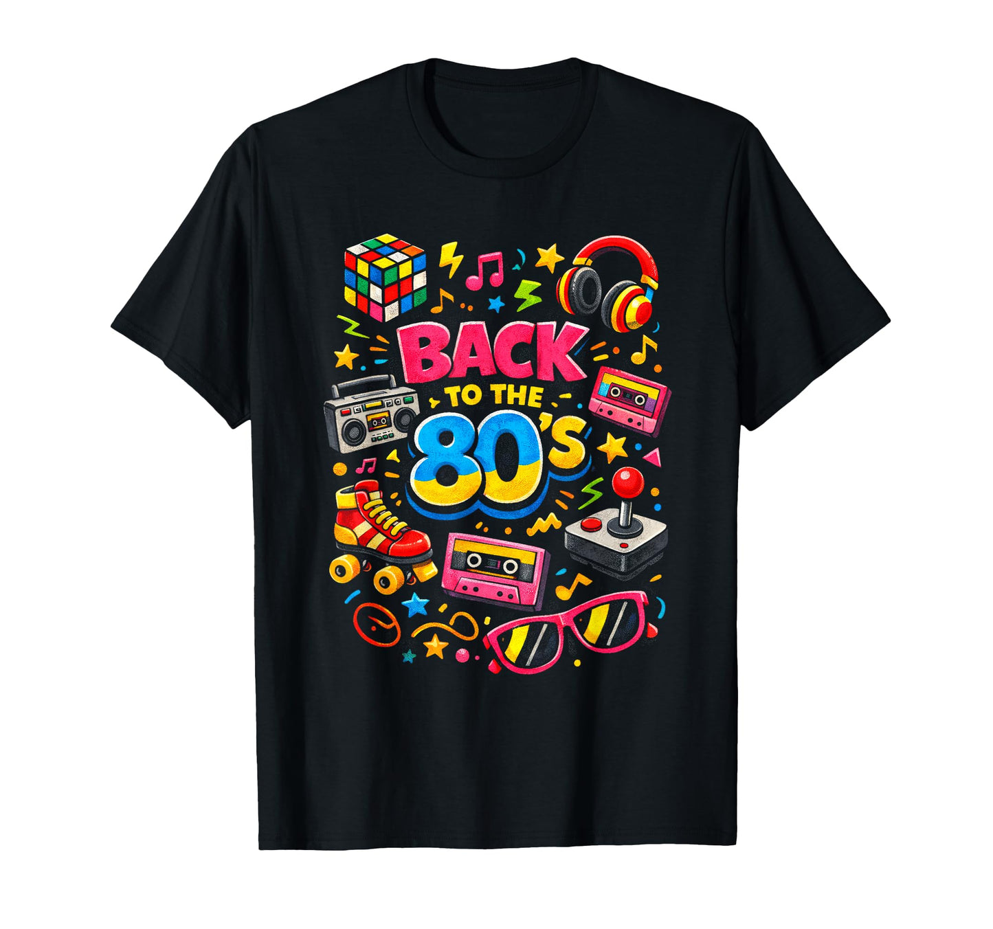 Back To 80S Down Memory Lane Fun Party T-Shirt - Graphic Print Unisex - T-Shirt, Sweatshirt, Hoodie