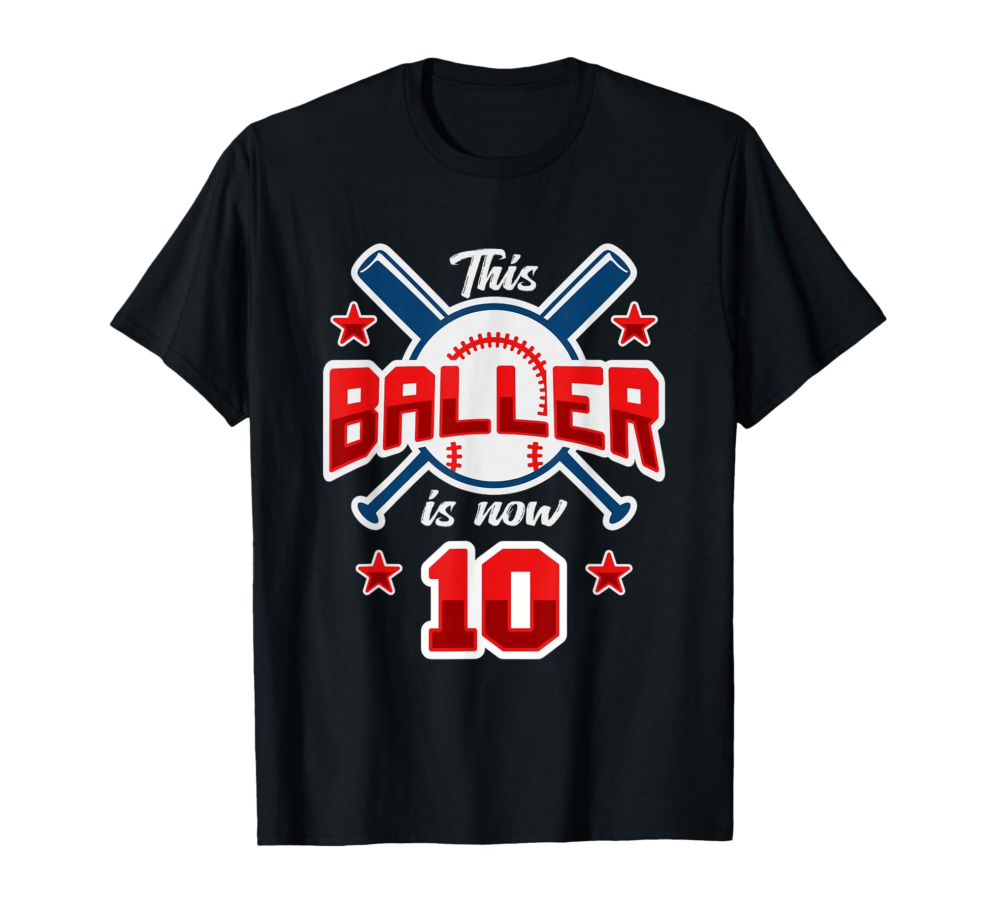 This Baller Is Now 10 Baseball T-Shirt - Streetwear Style for Adults - T-Shirt, Sweatshirt, Hoodie