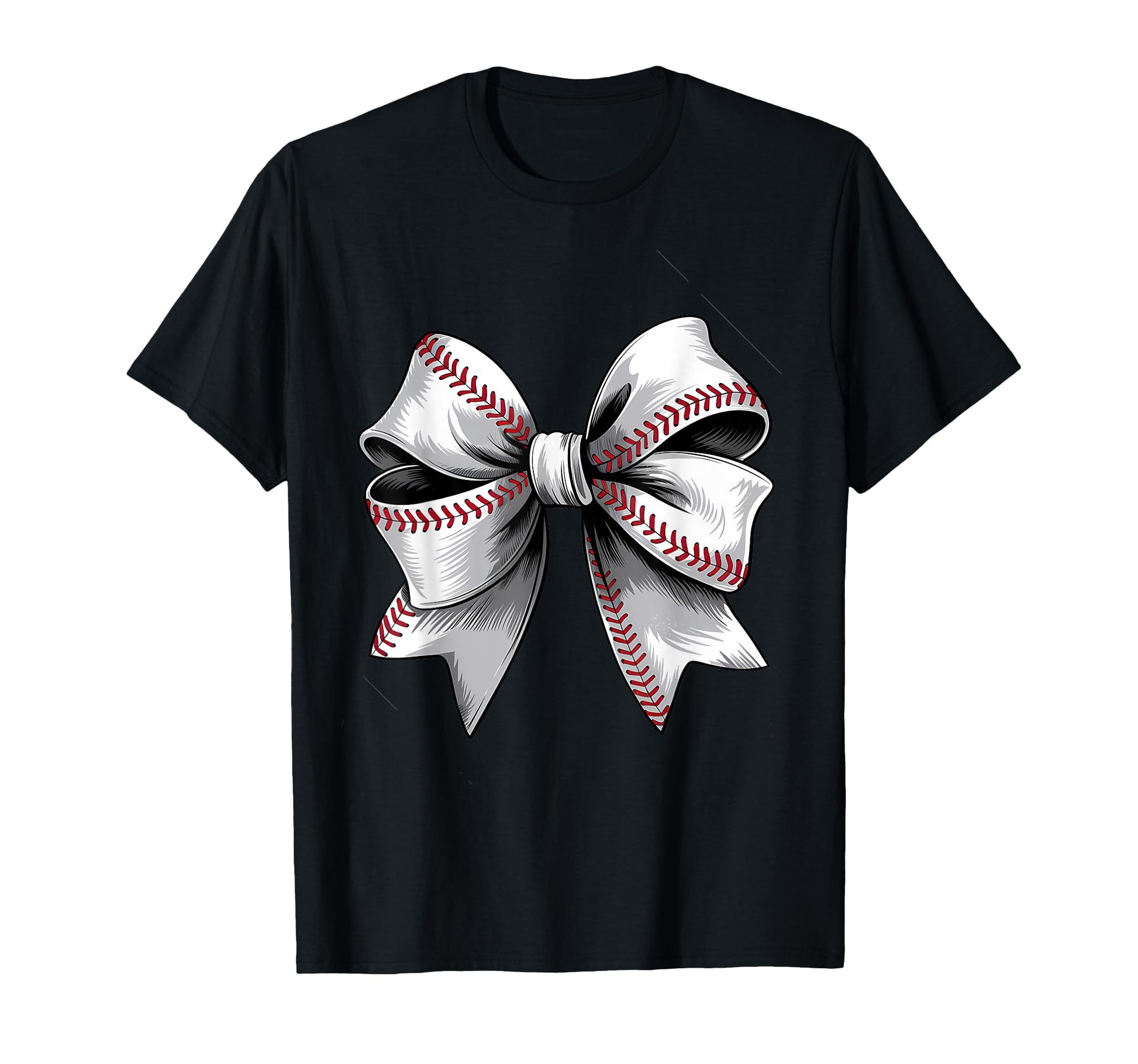 Baseball Coquette Bow Baseball T-Shirt - Fun Novelty Design Men Women - T-Shirt, Sweatshirt, Hoodie