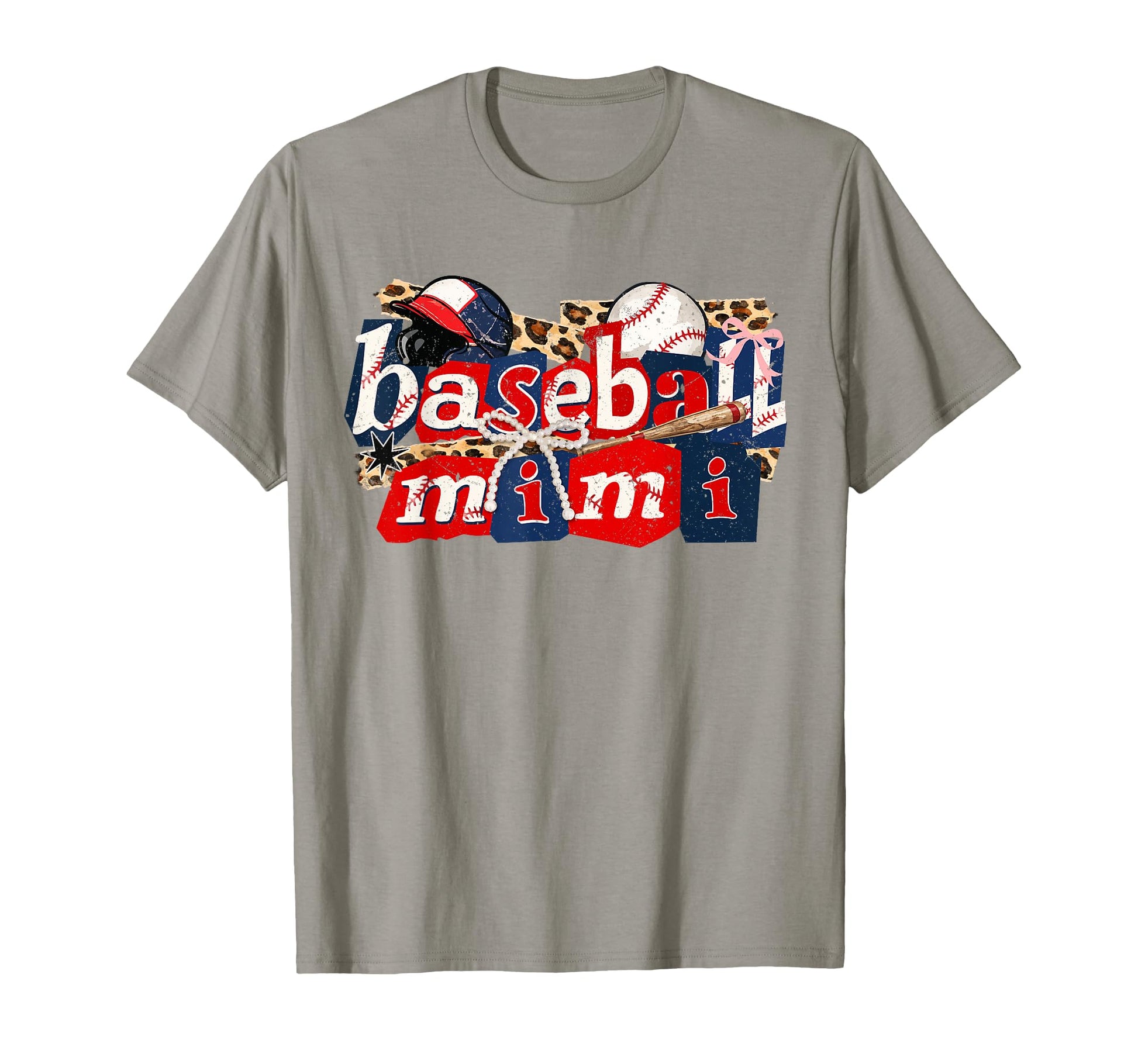 Baseball Mimi Coquette Bow Baseball Mom T-Shirt - Novelty Apparel Unisex - T-Shirt, Sweatshirt, Hoodie