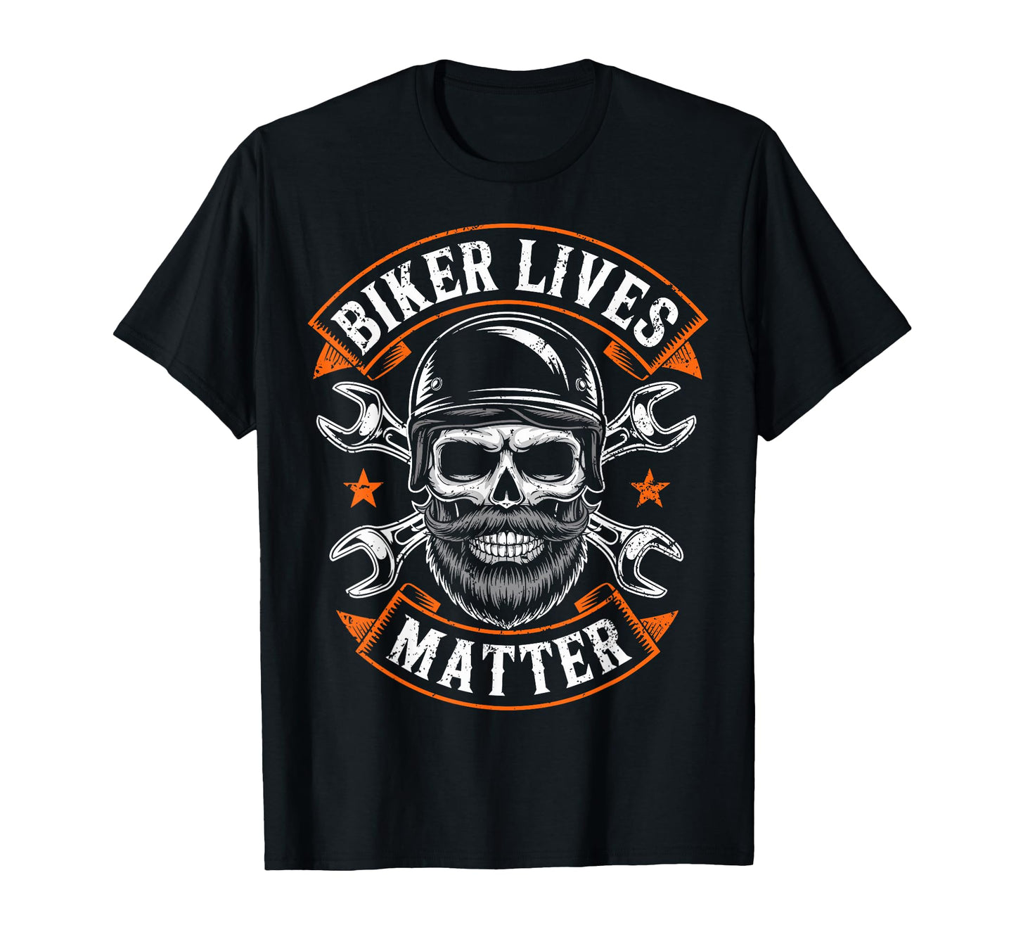 Skull Biker Lives Matter T-Shirt - Casual Everyday Wear for Adults - T-Shirt, Sweatshirt, Hoodie