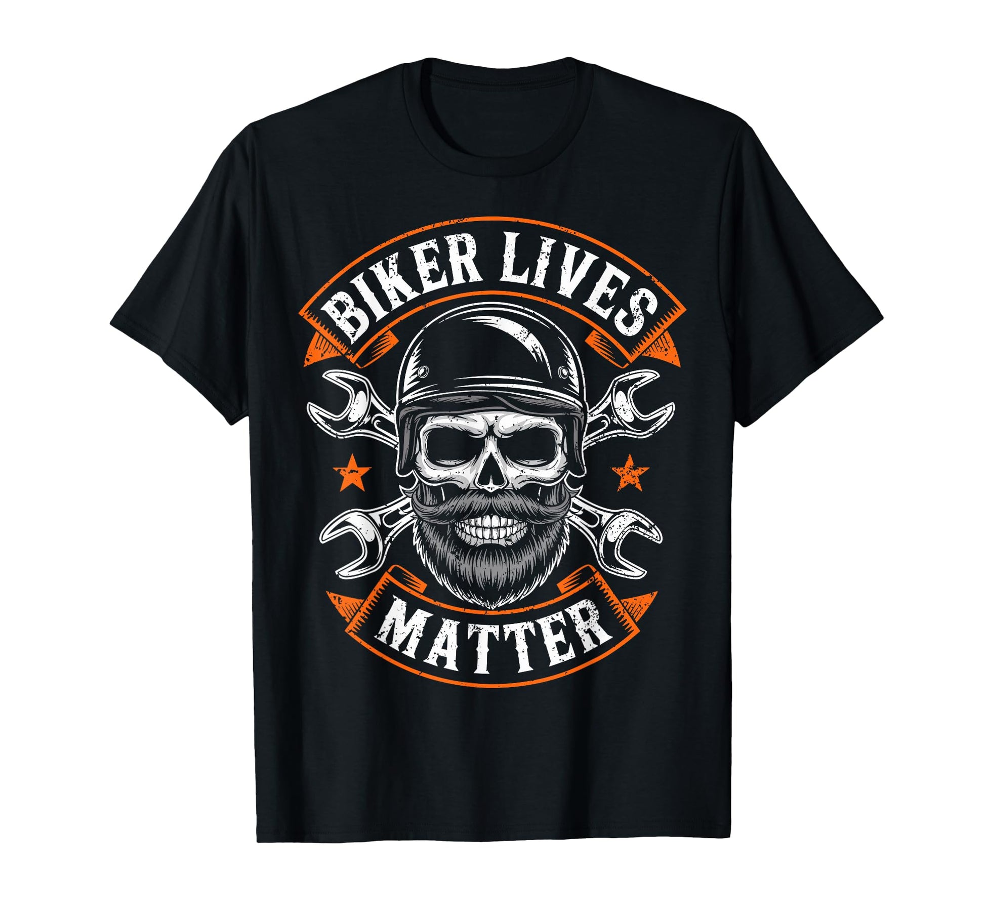 Skull Biker Lives Matter T-Shirt - Casual Everyday Wear for Adults - T-Shirt, Sweatshirt, Hoodie