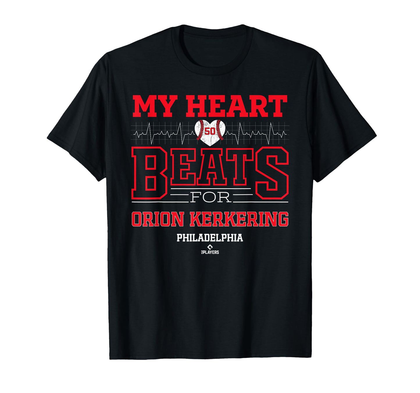 My Heart Beats Orion Kerkering Philadelphia T-Shirt - Graphic Print Unisex - T-Shirt, Sweatshirt, Hoodie