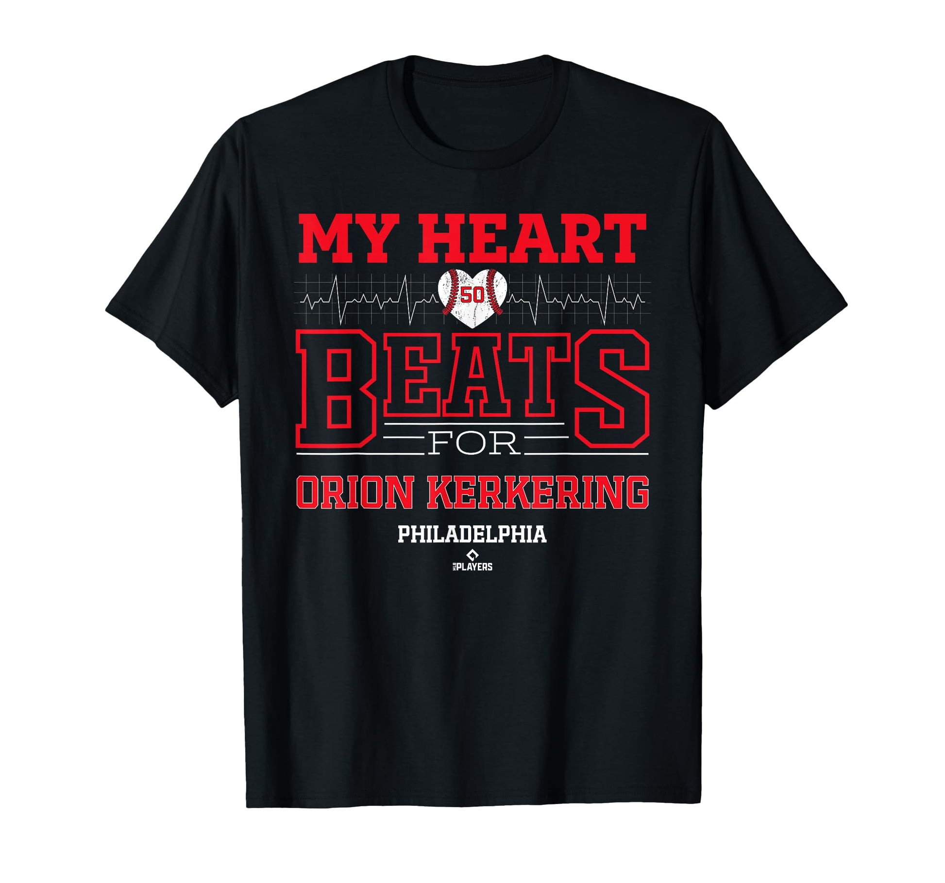 My Heart Beats Orion Kerkering Philadelphia T-Shirt - Graphic Print Unisex - T-Shirt, Sweatshirt, Hoodie
