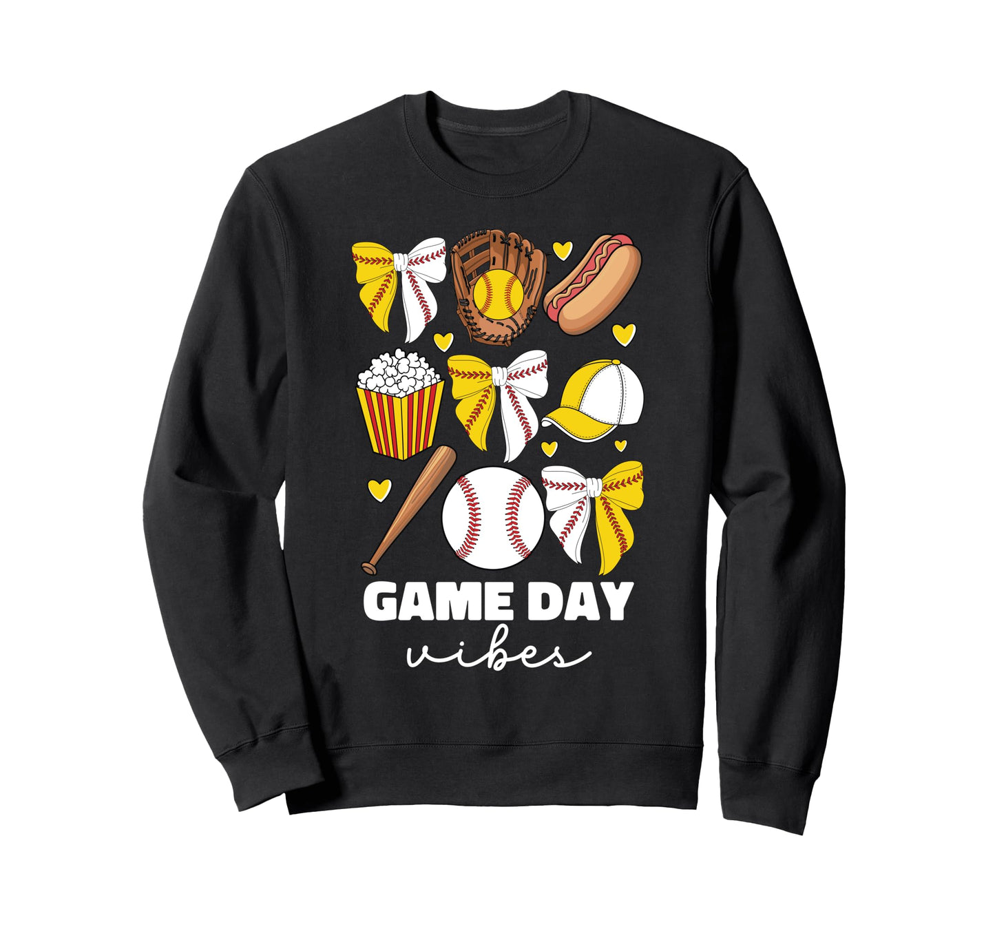 Baseball And Softball Mom Game Sweatshirt - Aesthetic Graphic Men Women - T-Shirt, Sweatshirt, Hoodie