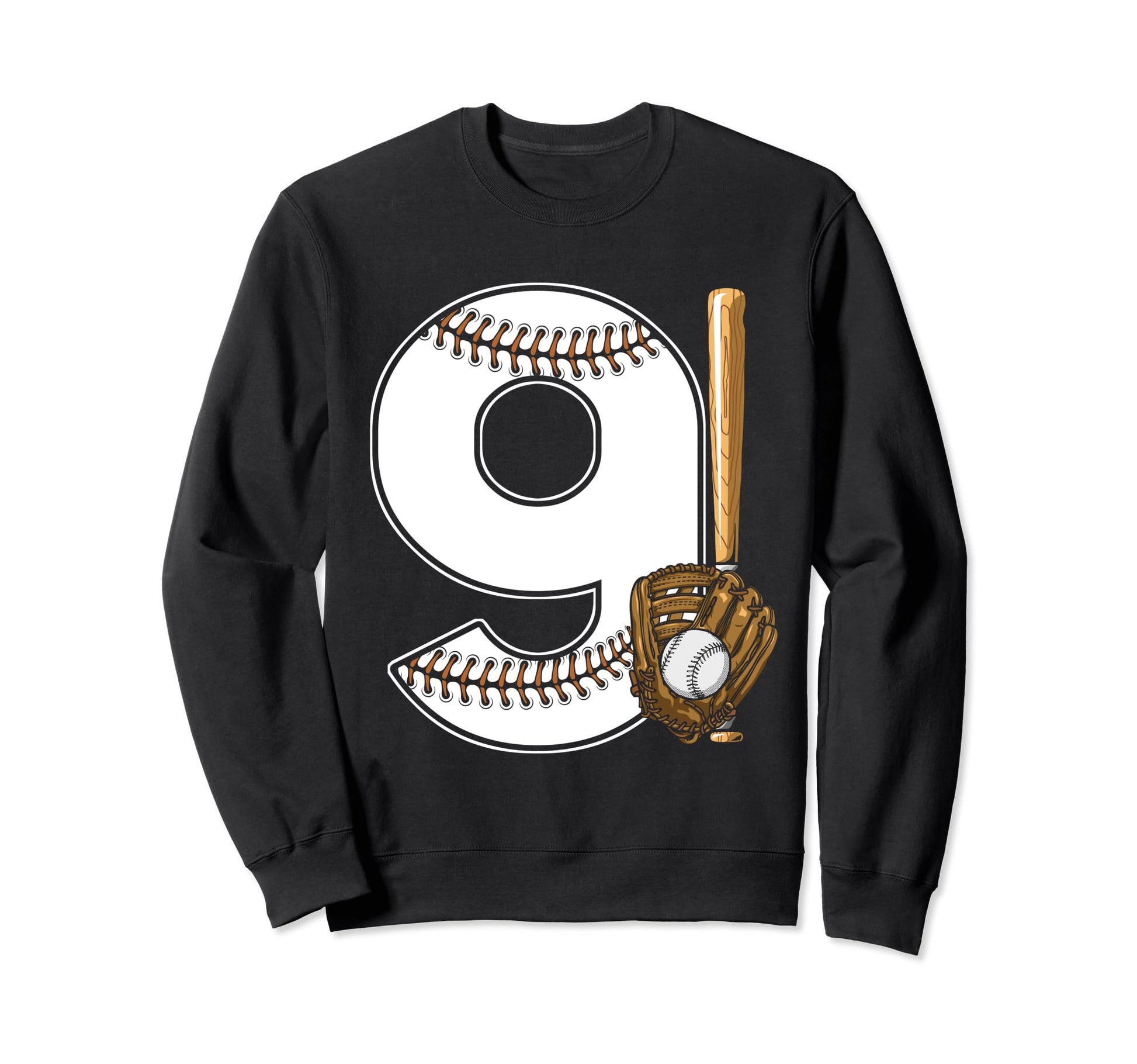 Baseball Birthday 9Th Birthday Sweatshirt - Fun Novelty Design Men Women - T-Shirt, Sweatshirt, Hoodie
