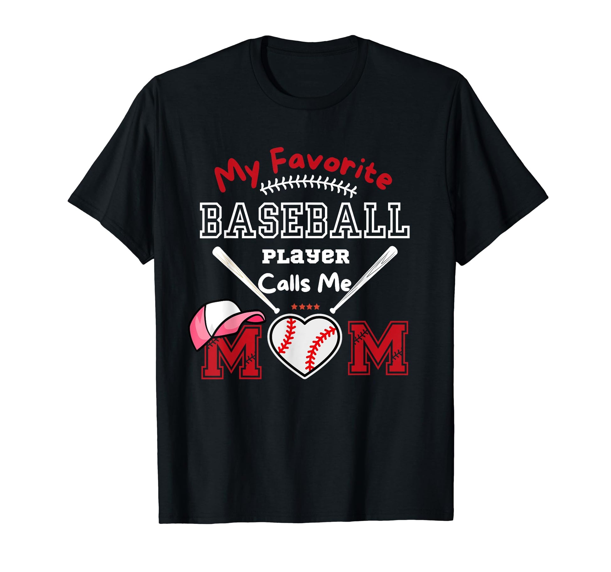 Baseball Love My Favorite Player Calls T-Shirt - Graphic Print for Adults - T-Shirt, Sweatshirt, Hoodie