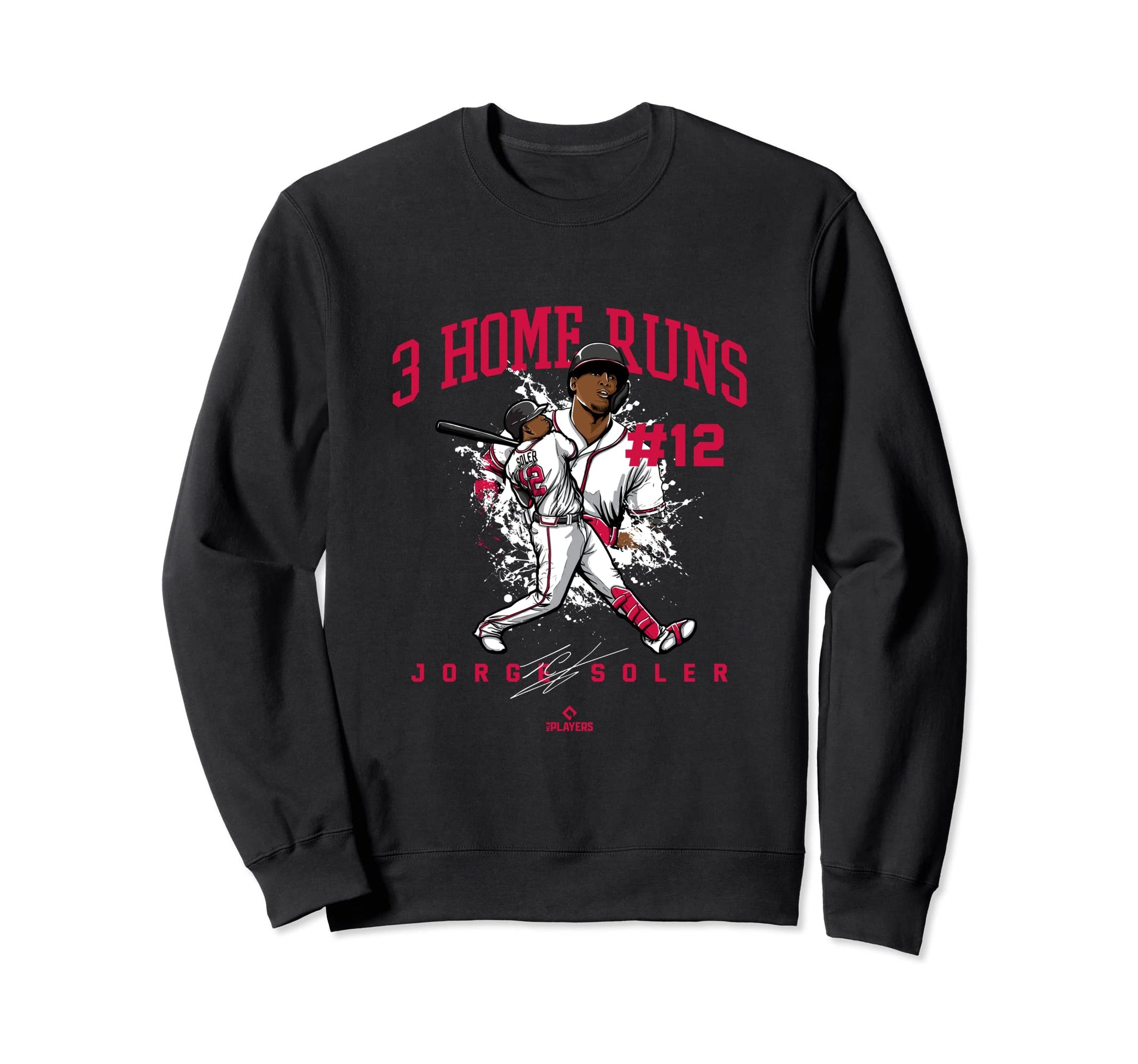 3 Home Runs Jorge Soler Mlbpa Sweatshirt - Graphic Print Men Women - T-Shirt, Sweatshirt, Hoodie