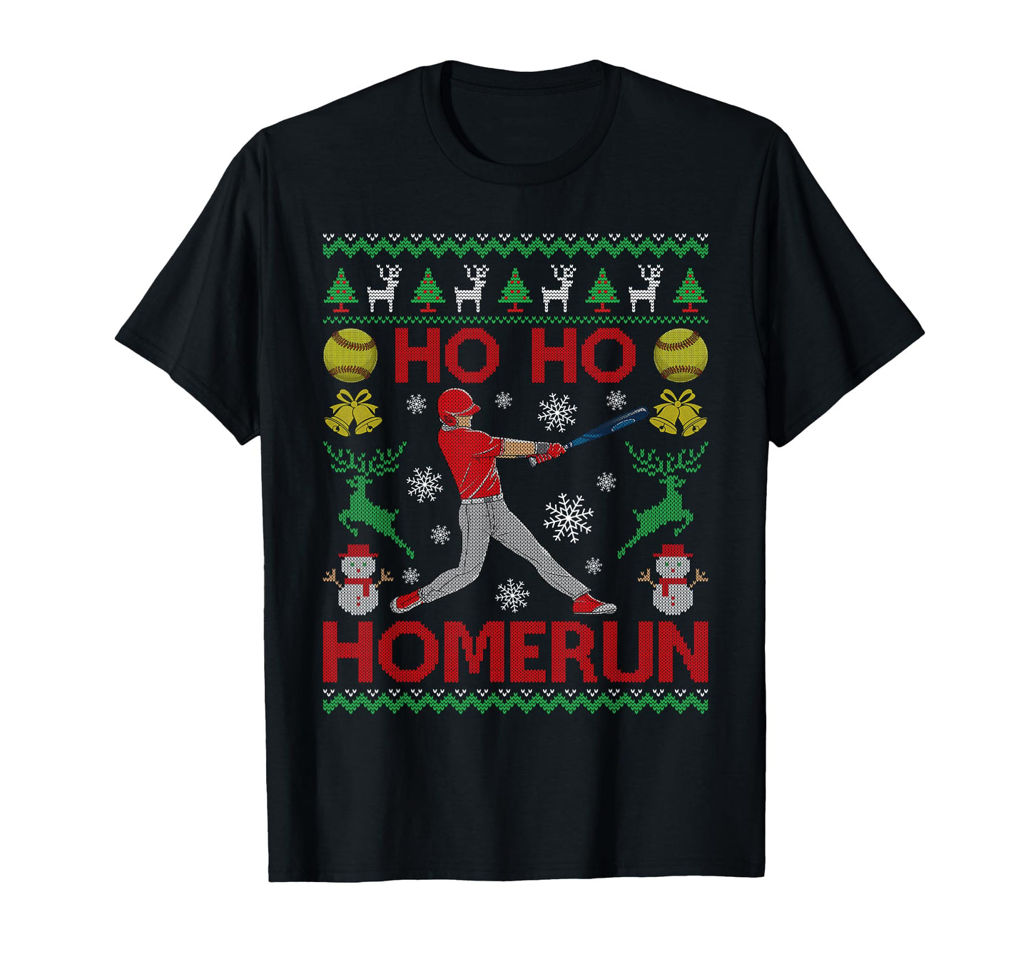 Hoho Homerun Softball Player T-Shirt - Casual Everyday Wear for Adults - T-Shirt, Sweatshirt, Hoodie