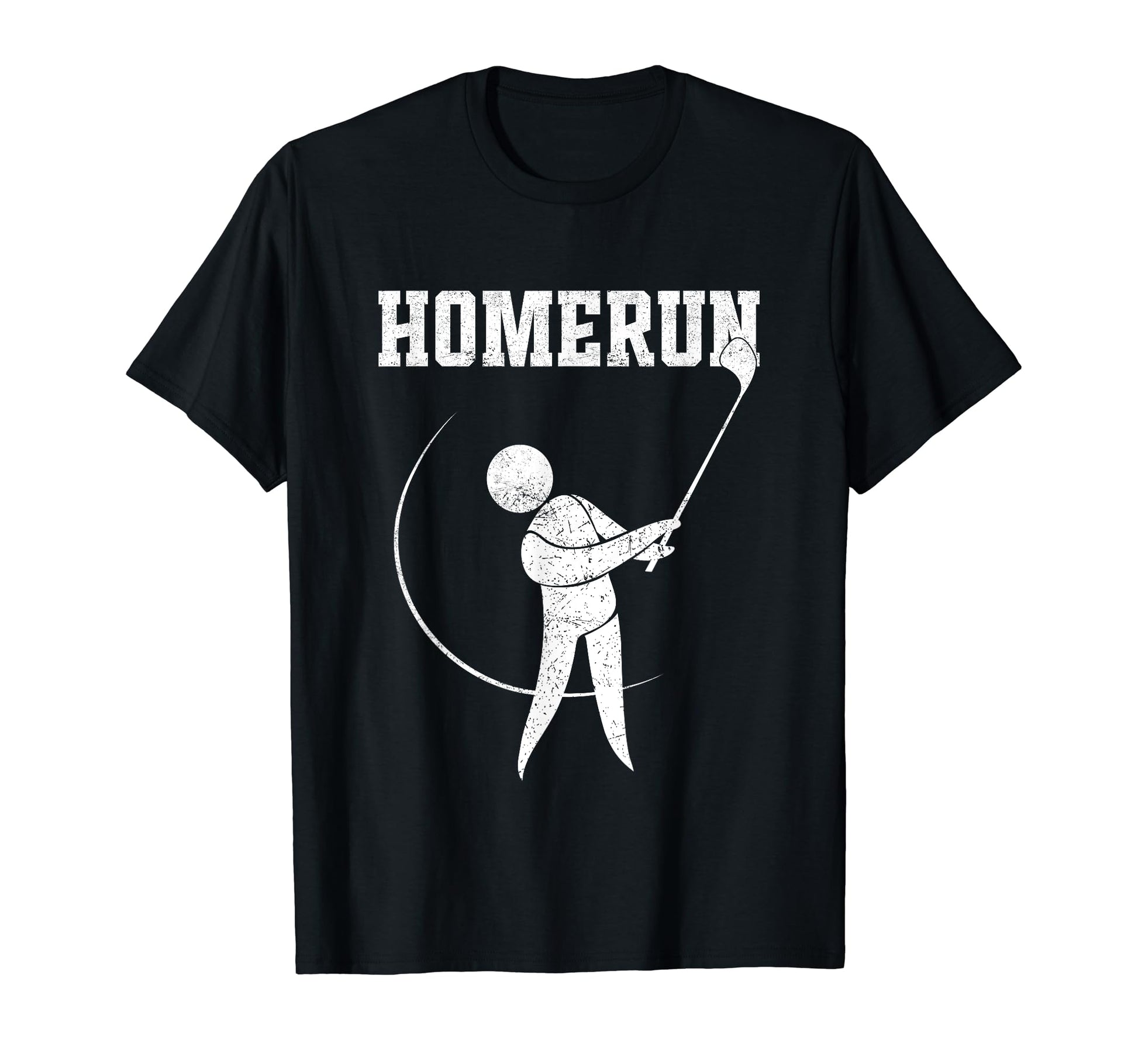 Homerun Baseball Golf Hole One Sports T-Shirt - Custom Art Print for Adults - T-Shirt, Sweatshirt, Hoodie