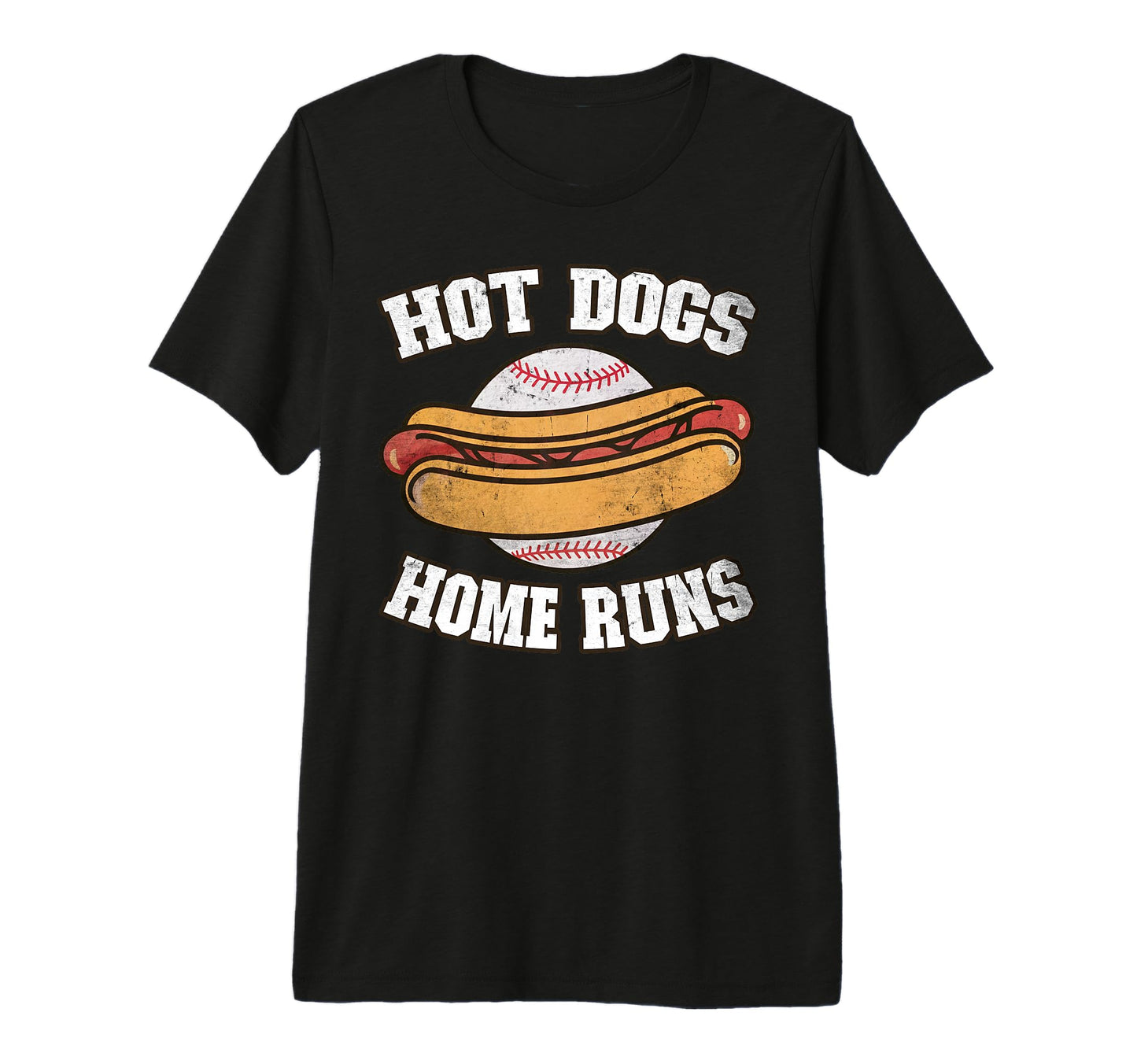 Hot Dogs And Home Runs Ballpark T-Shirt - Novelty Apparel Men Women - T-Shirt, Sweatshirt, Hoodie