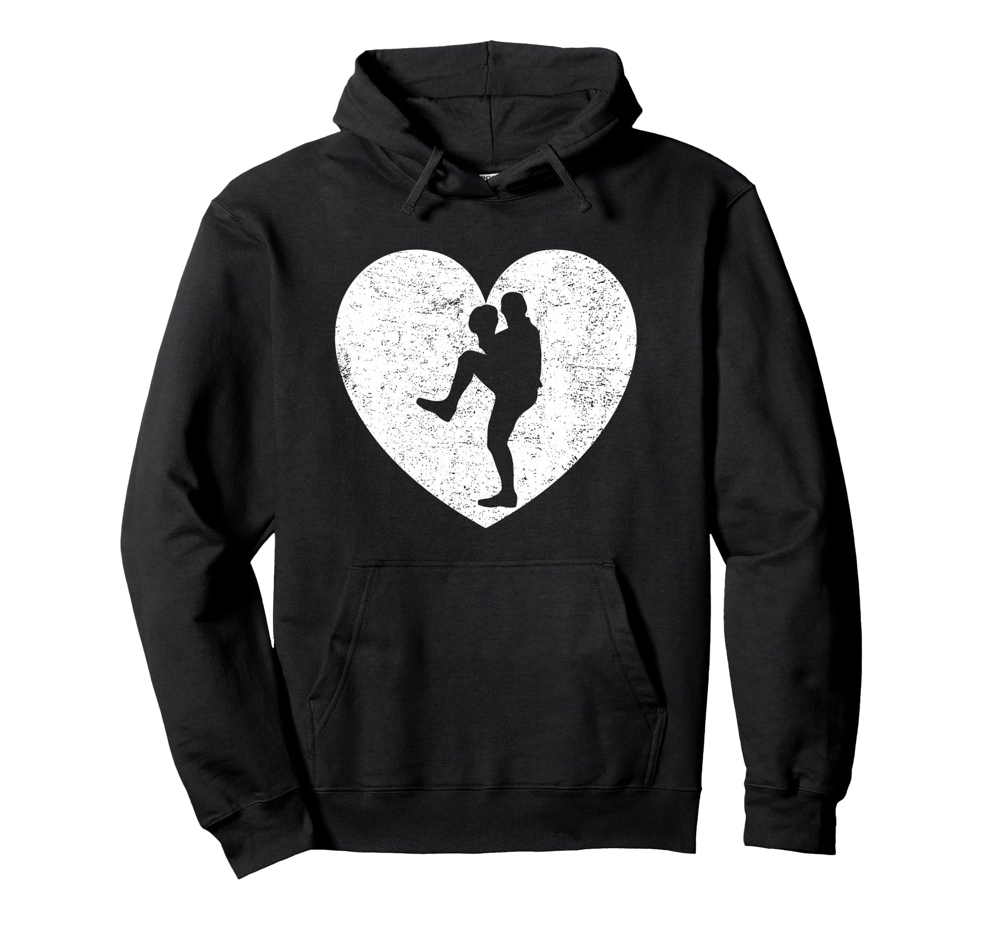 Baseball Pitcher Player Distressed Hoodie - Minimalist Print Men Women - T-Shirt, Sweatshirt, Hoodie