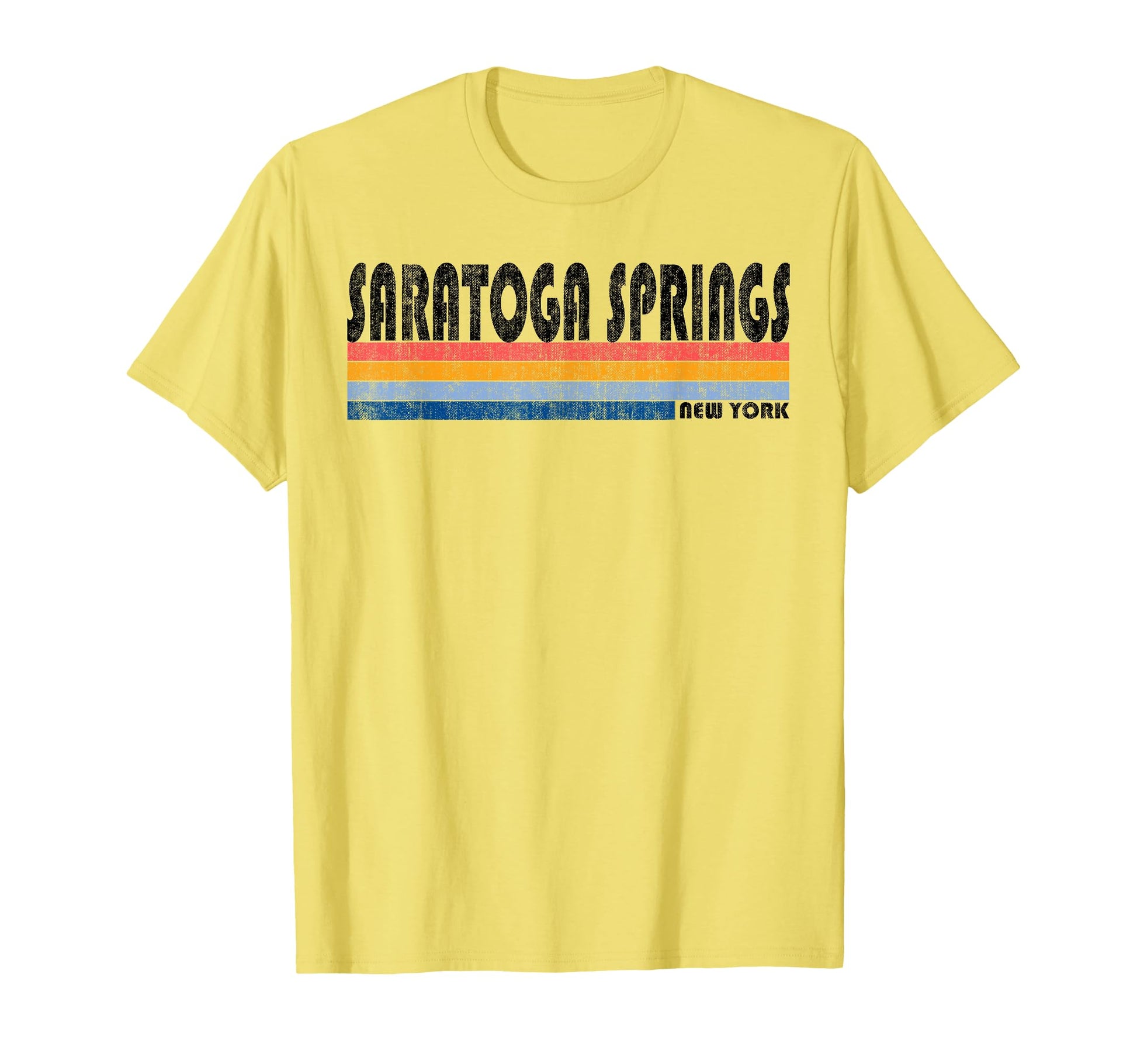 1980S Saratoga Springs Ny T-Shirt - Minimalist Print Men Women - T-Shirt, Sweatshirt, Hoodie