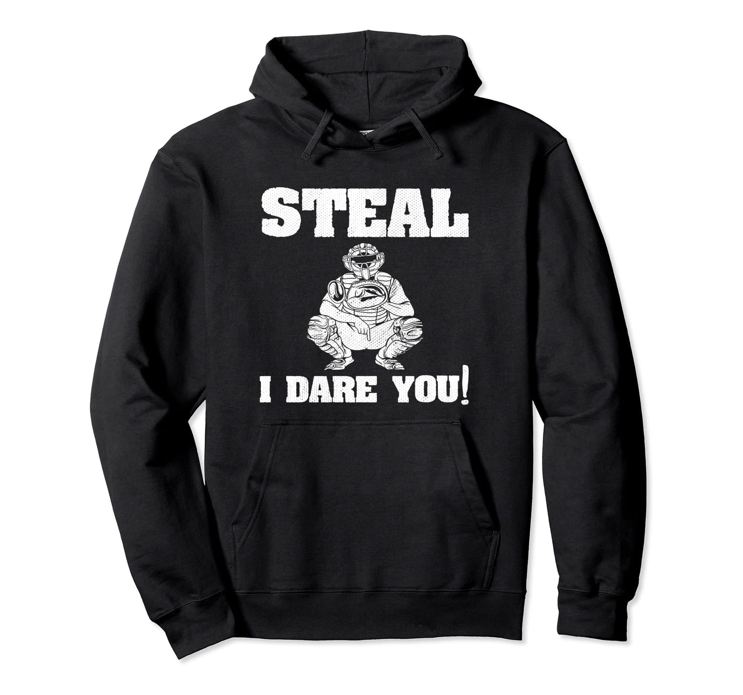 Funny Baseball Catcher Hoodie - Trendy Graphic for Adults - T-Shirt, Sweatshirt, Hoodie