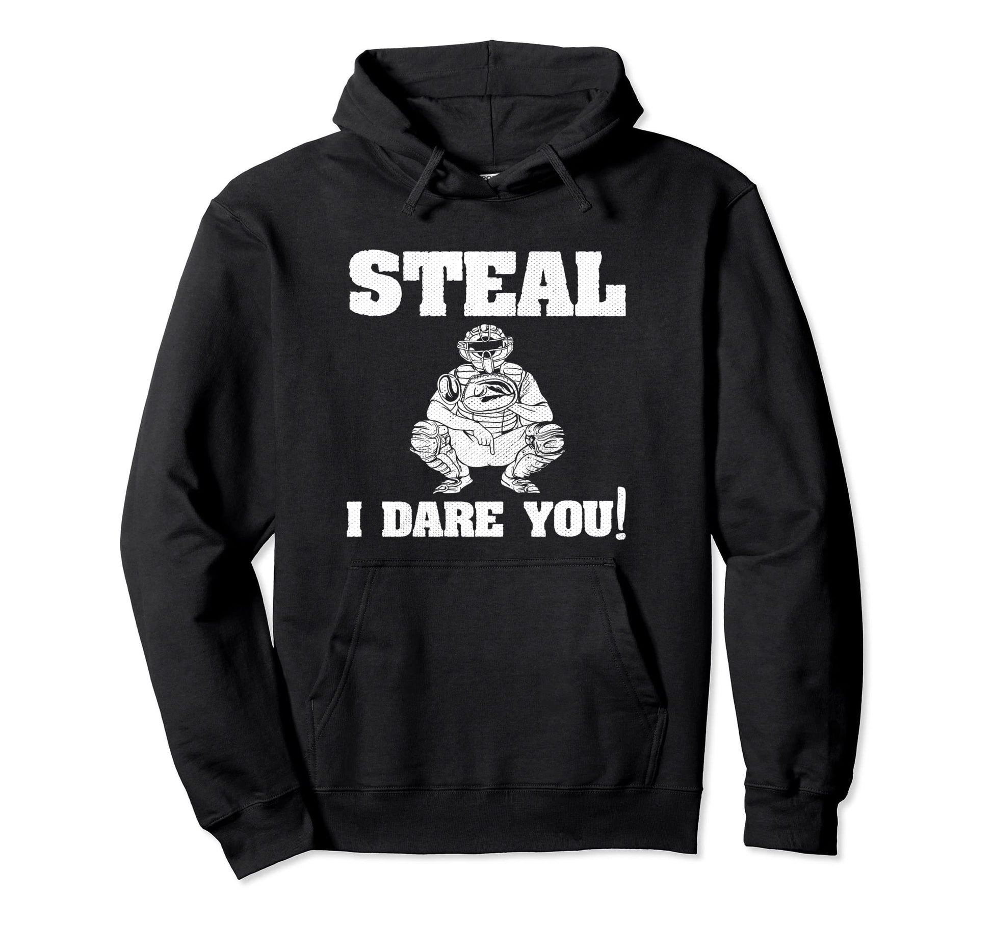 Funny Baseball Catcher Hoodie - Trendy Graphic for Adults - T-Shirt, Sweatshirt, Hoodie