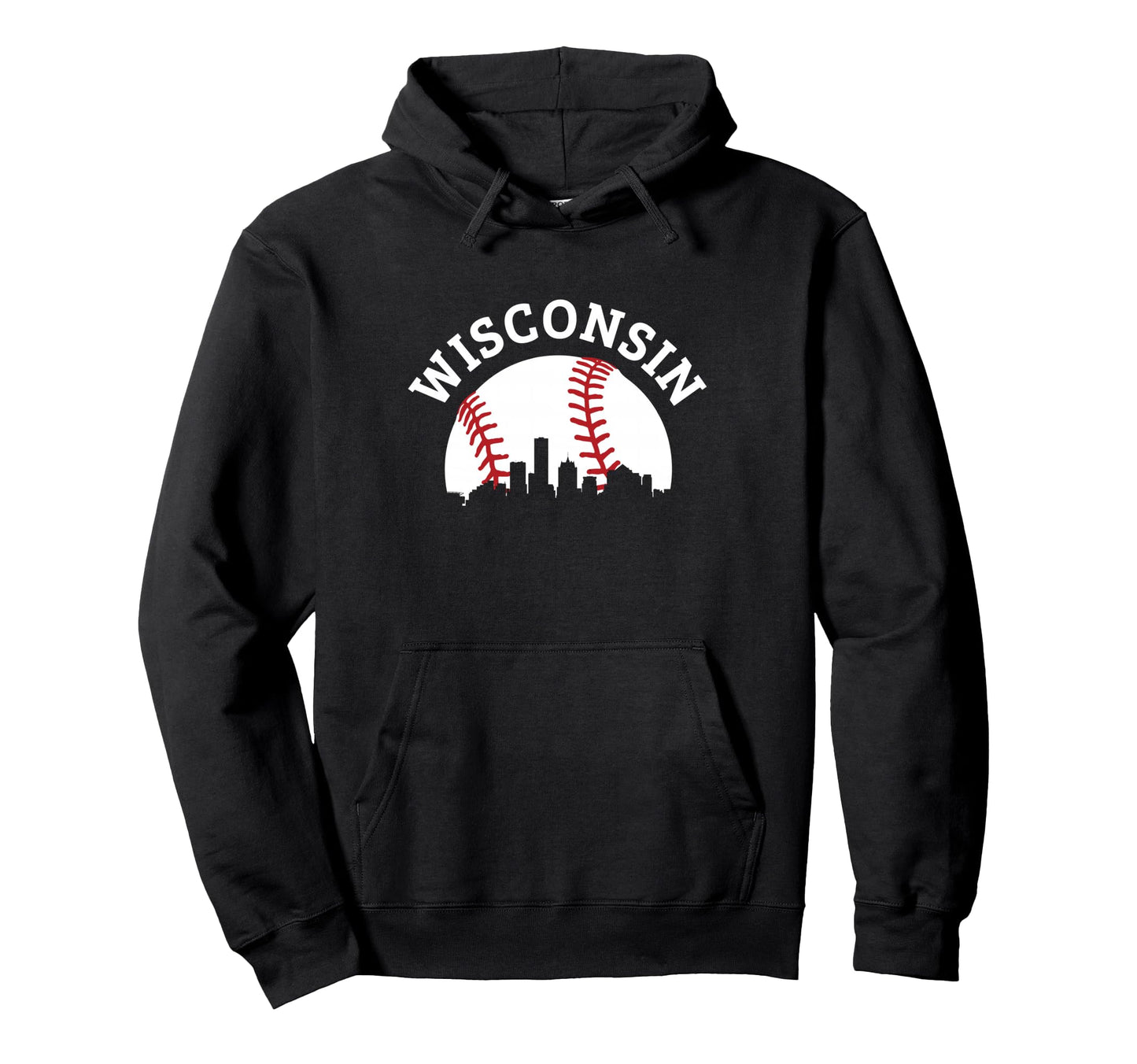 Wisconsin Baseball State Pride Hoodie - Unique Graphic for Adults - T-Shirt, Sweatshirt, Hoodie
