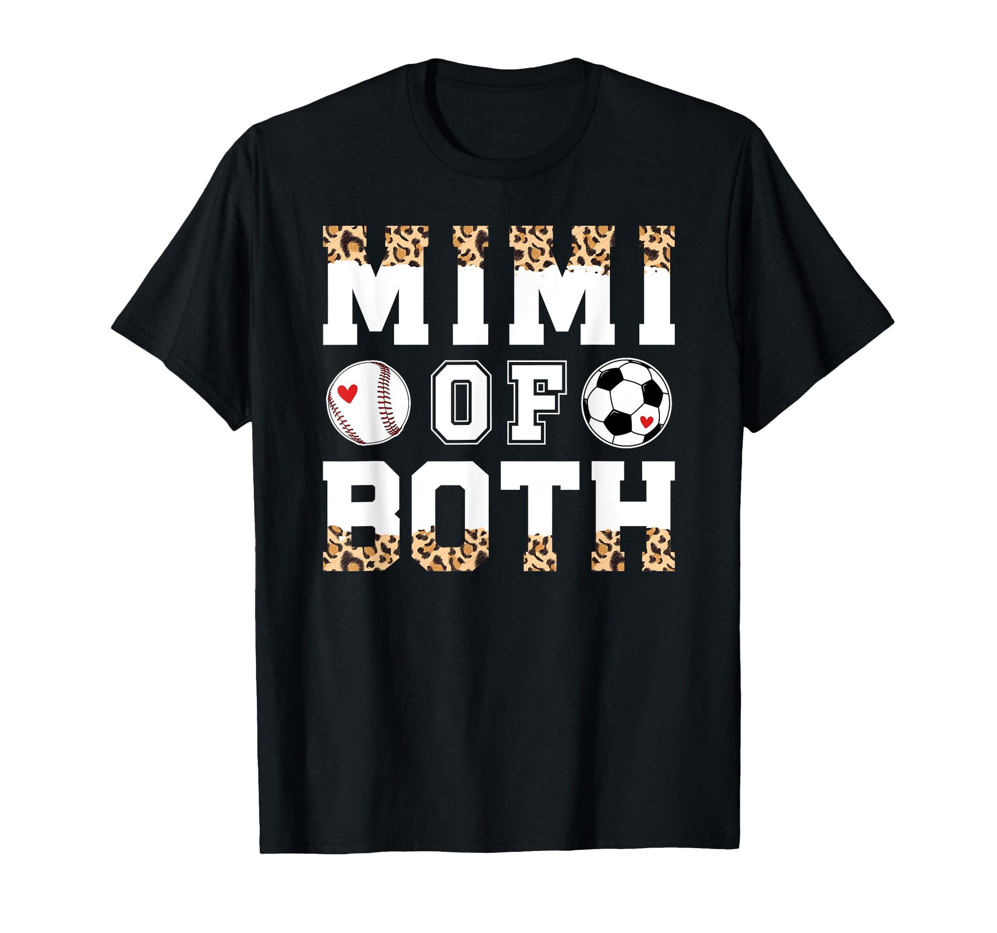 Mimi Both Leopard Baseball Soccer T-Shirt - Fun Novelty Design Men Women - T-Shirt, Sweatshirt, Hoodie