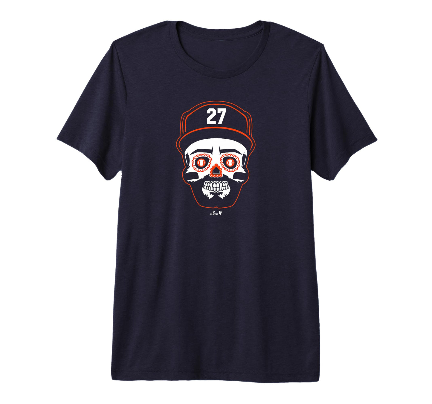 Jos Altuve Sugar Skull Houston Baseball T-Shirt - Streetwear Style Unisex - T-Shirt, Sweatshirt, Hoodie