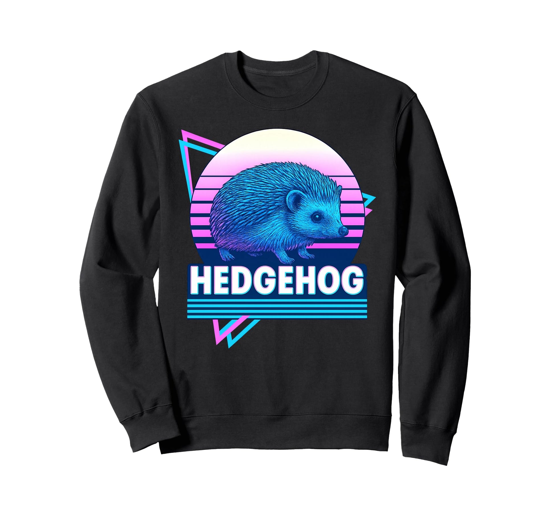 Hedgehog Synthwave Aesthetic Pet Sweatshirt - Streetwear Style for Adults - T-Shirt, Sweatshirt, Hoodie