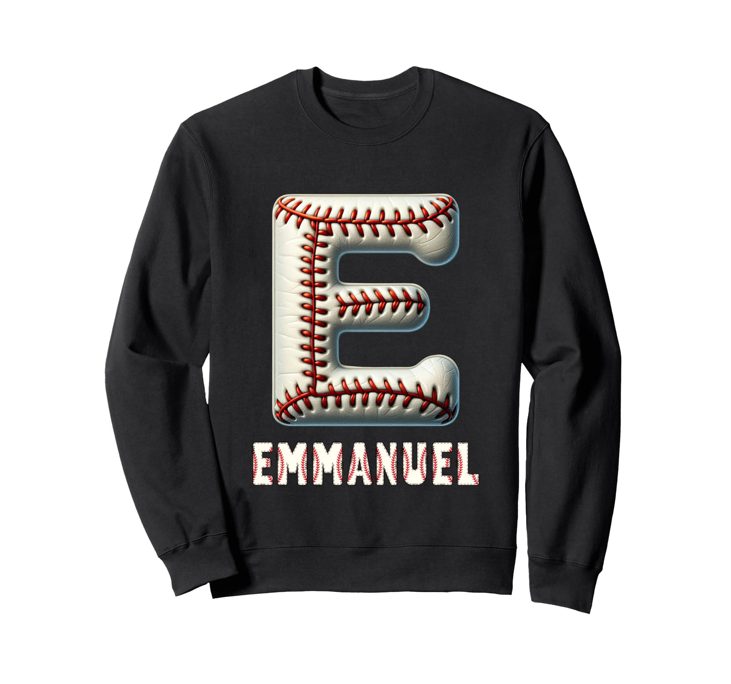 Baseball Home Run Jannik Initial Sweatshirt - Aesthetic Graphic for Adults - T-Shirt, Sweatshirt, Hoodie