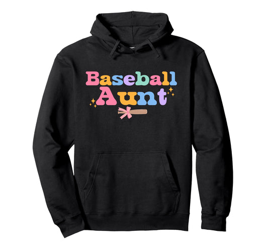 Baseball Aunt Coquette Bow Nephew Hoodie - Custom Art Print Unisex - T-Shirt, Sweatshirt, Hoodie