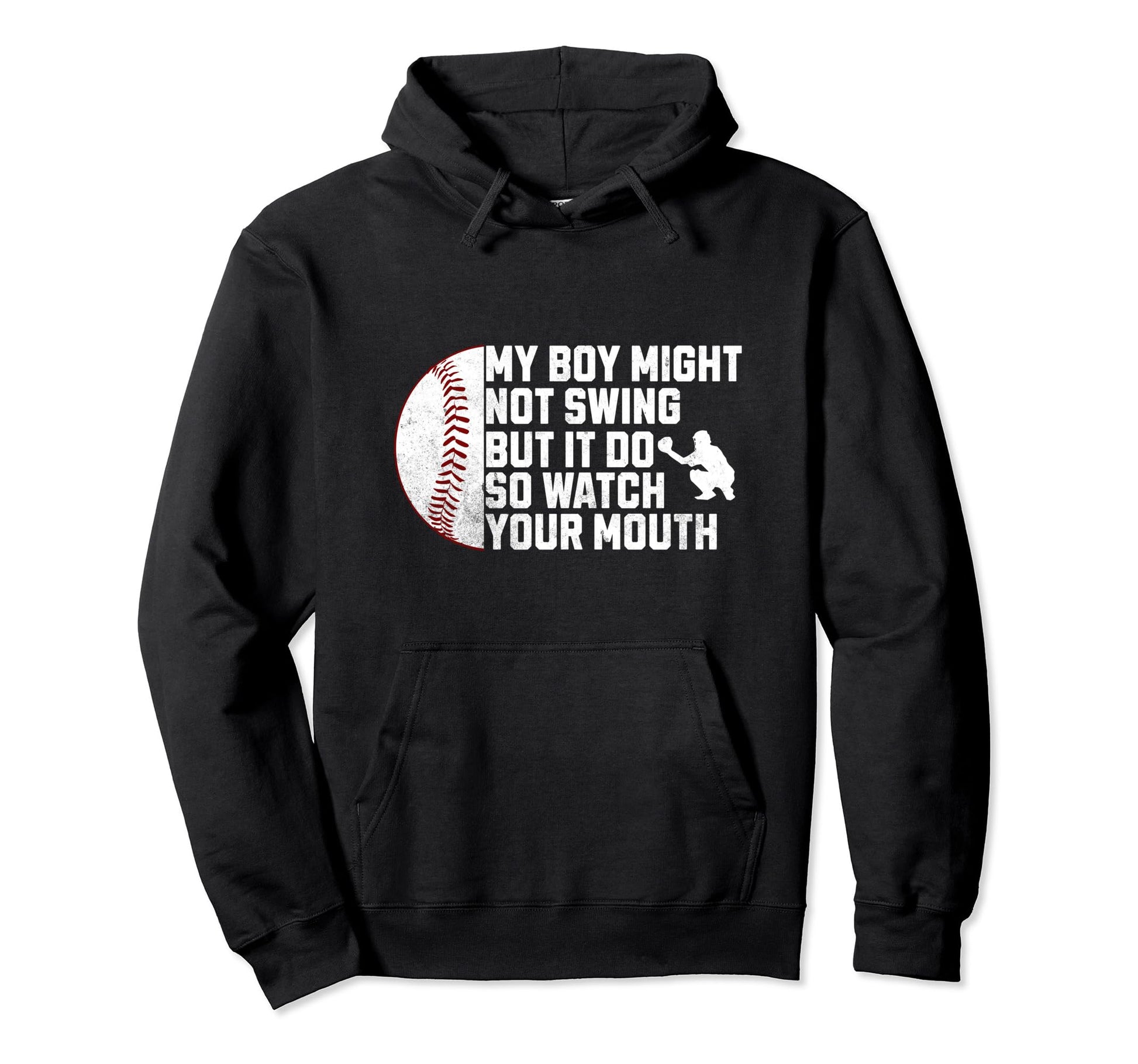 Protective Baseball Parent Funny Hoodie - Custom Art Print for Adults - T-Shirt, Sweatshirt, Hoodie