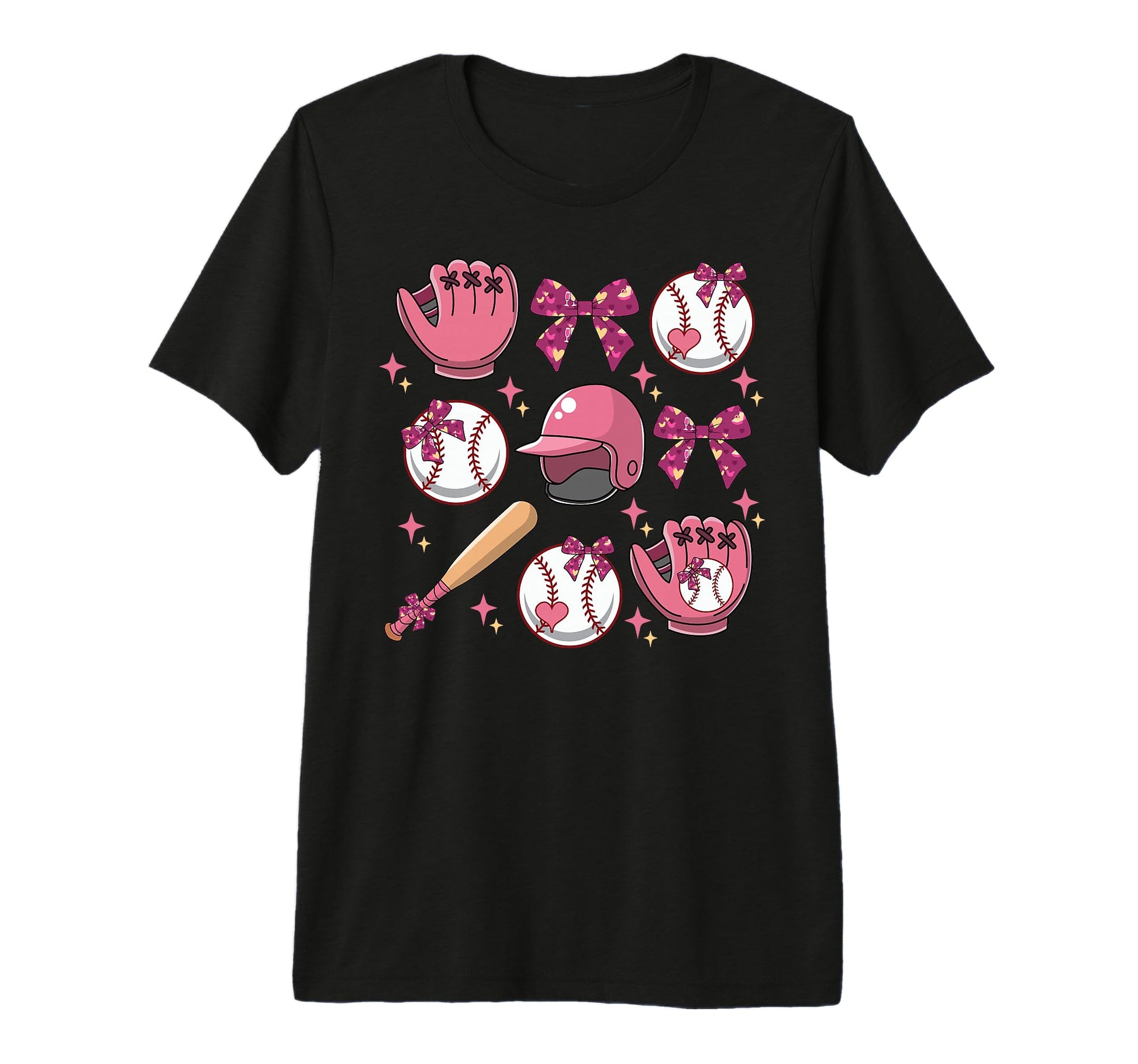 Baseball Coquette Bow Softball Lover T-Shirt - Streetwear Style Men Women - T-Shirt, Sweatshirt, Hoodie