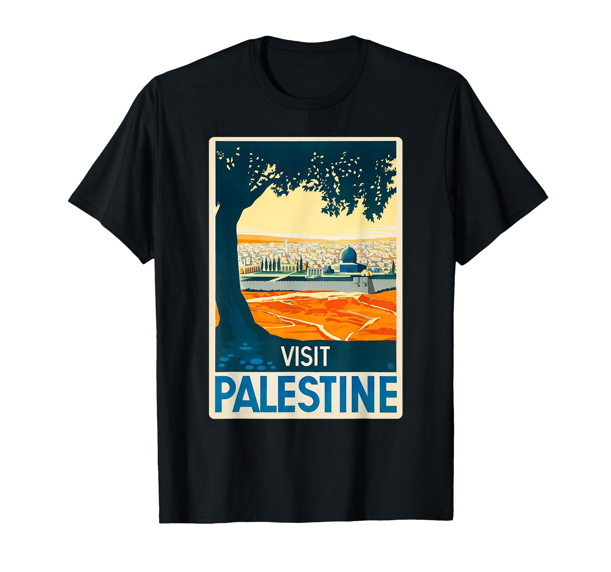 Middle East Art Visit Palestine T-Shirt - Custom Art Print Unisex - T-Shirt, Sweatshirt, Hoodie