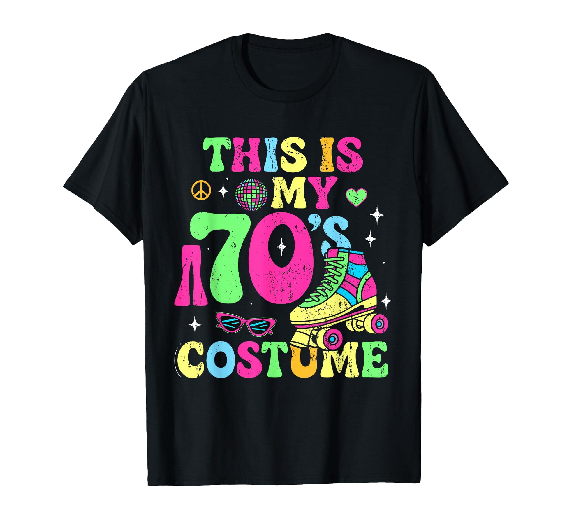 Roller Skates This Is My 70S Costume T-Shirt - Novelty Apparel for Adults - T-Shirt, Sweatshirt, Hoodie