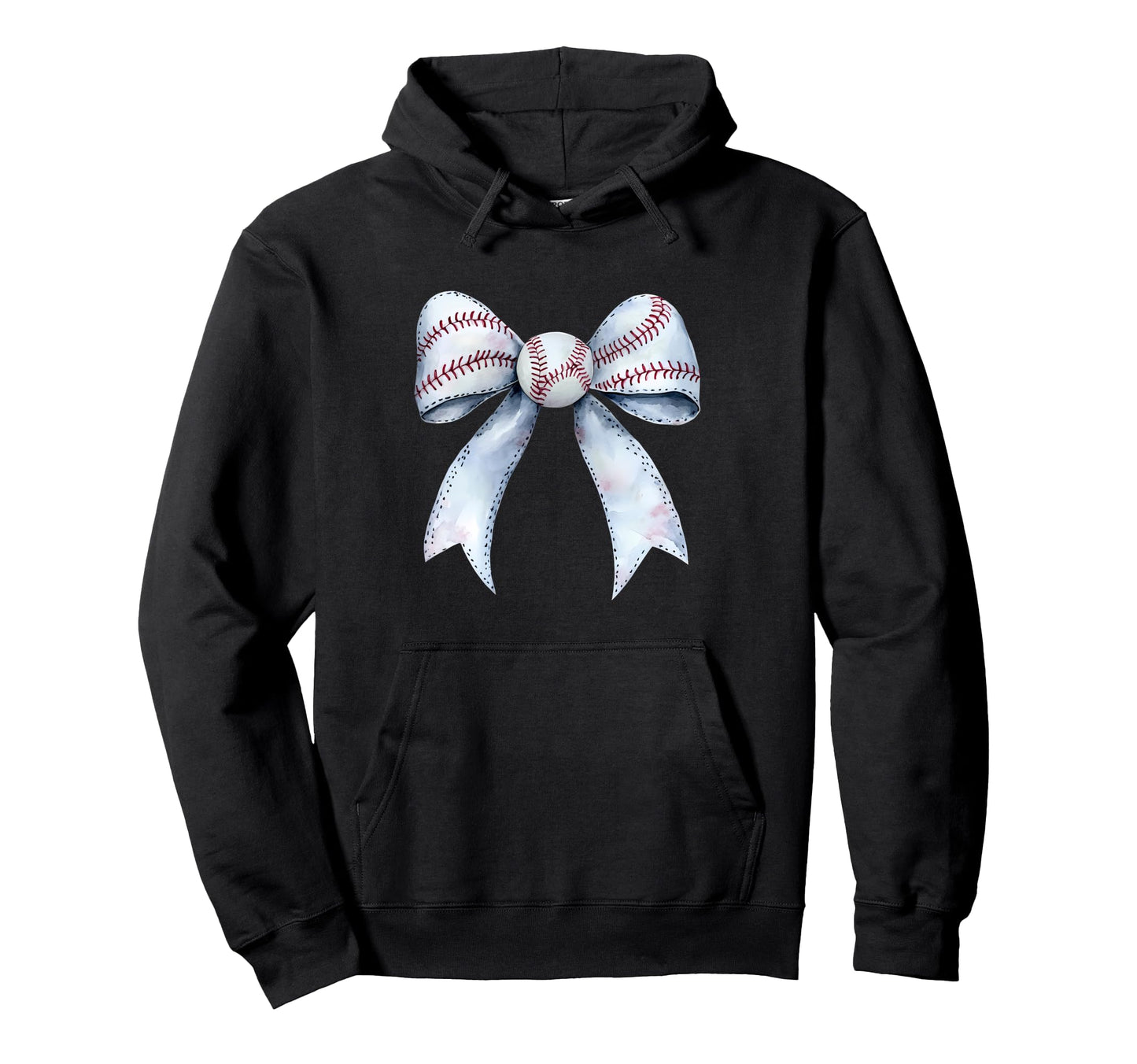 Baseball Coquette Bow Baseball Player Hoodie - Fun Novelty Design Unisex - T-Shirt, Sweatshirt, Hoodie