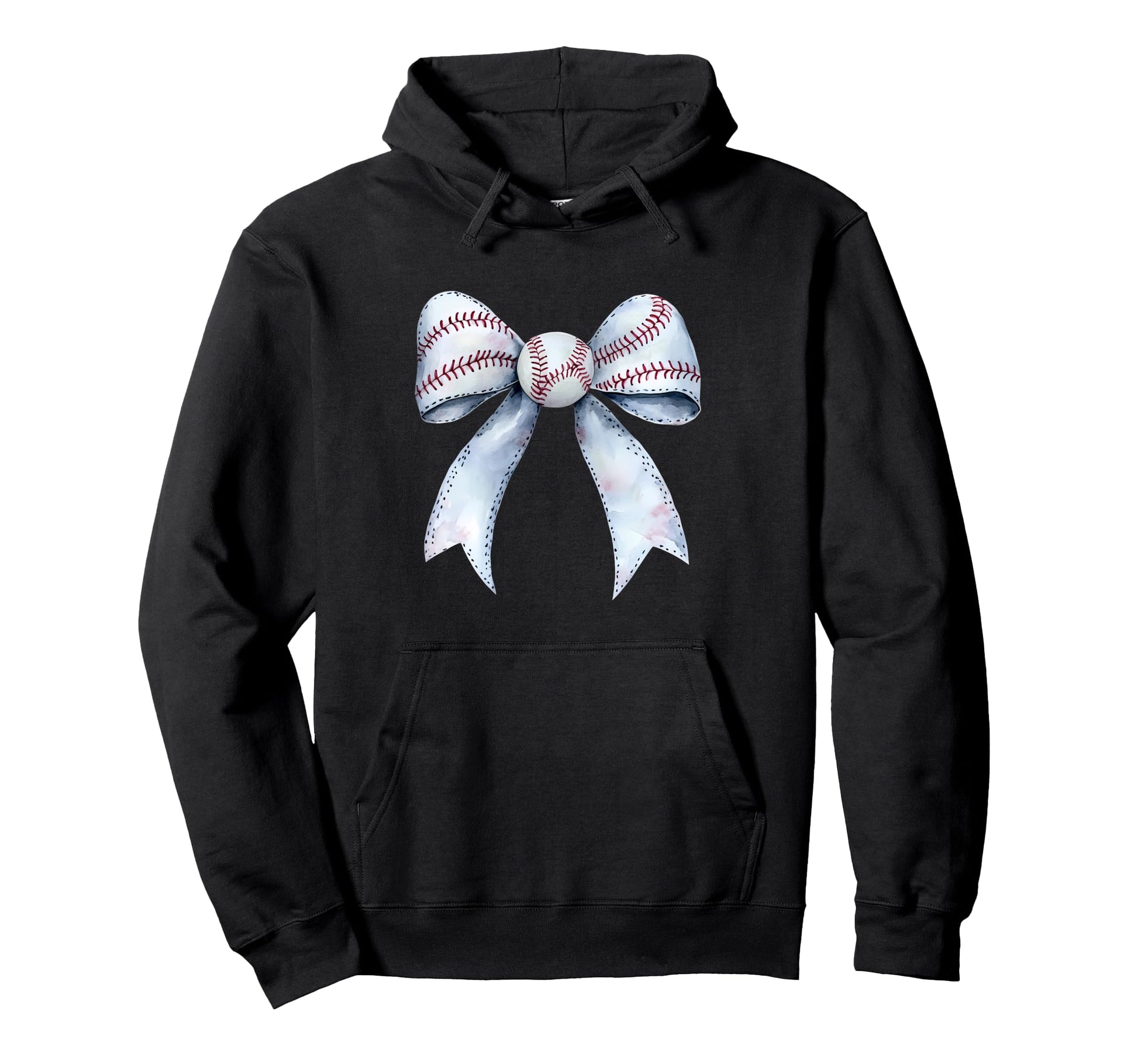 Baseball Coquette Bow Baseball Player Hoodie - Fun Novelty Design Unisex - T-Shirt, Sweatshirt, Hoodie