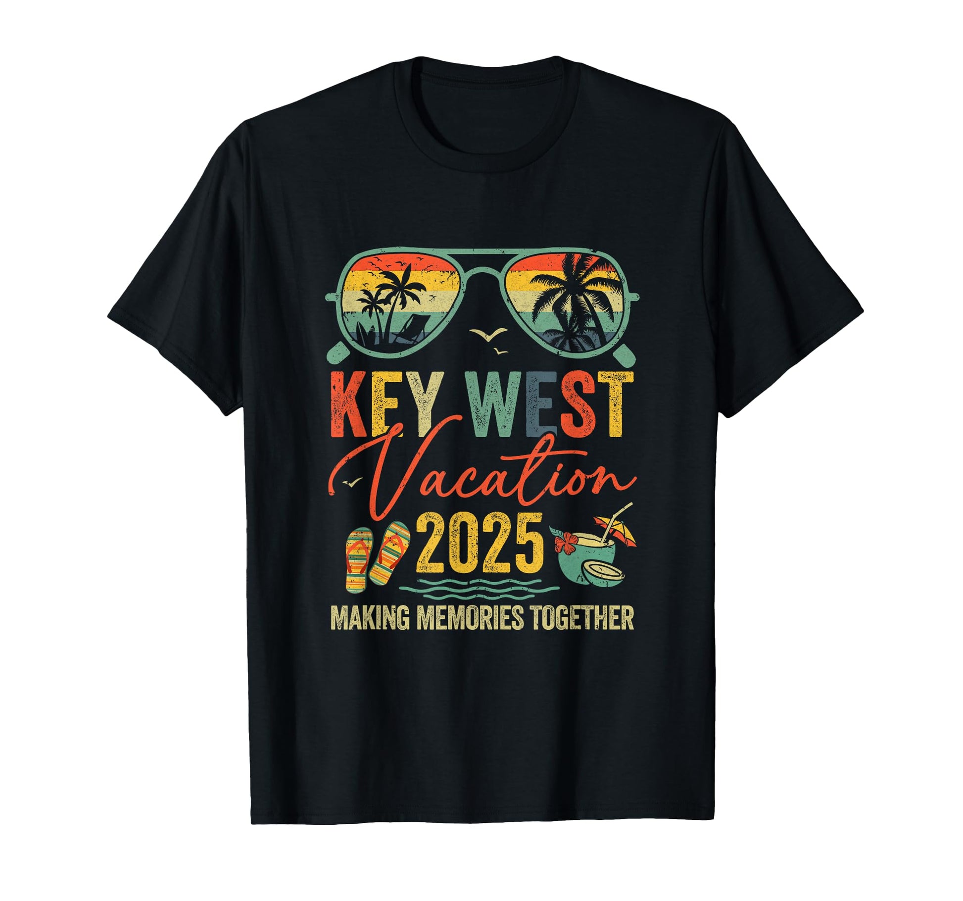 Key West Vacation 2025 Memories T-Shirt - Graphic Print for Adults - T-Shirt, Sweatshirt, Hoodie