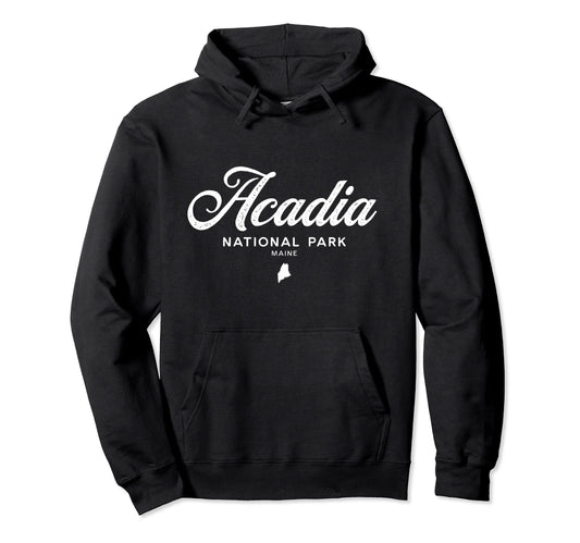 Acadia National Park Maine Hoodie - Minimalist Print Unisex - T-Shirt, Sweatshirt, Hoodie