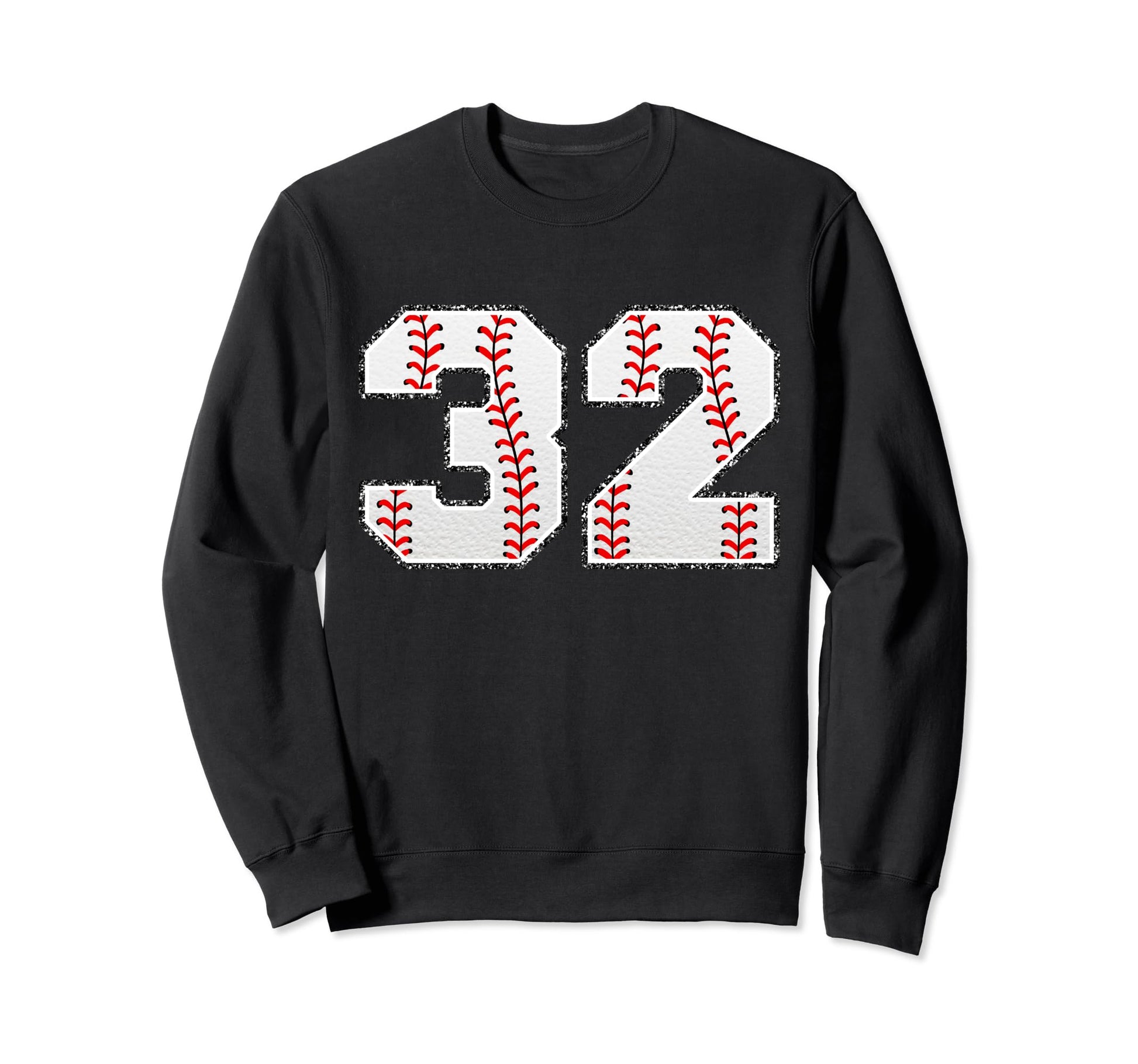 Number 32 Baseball Distressed Number Sweatshirt - Streetwear Style Unisex - T-Shirt, Sweatshirt, Hoodie