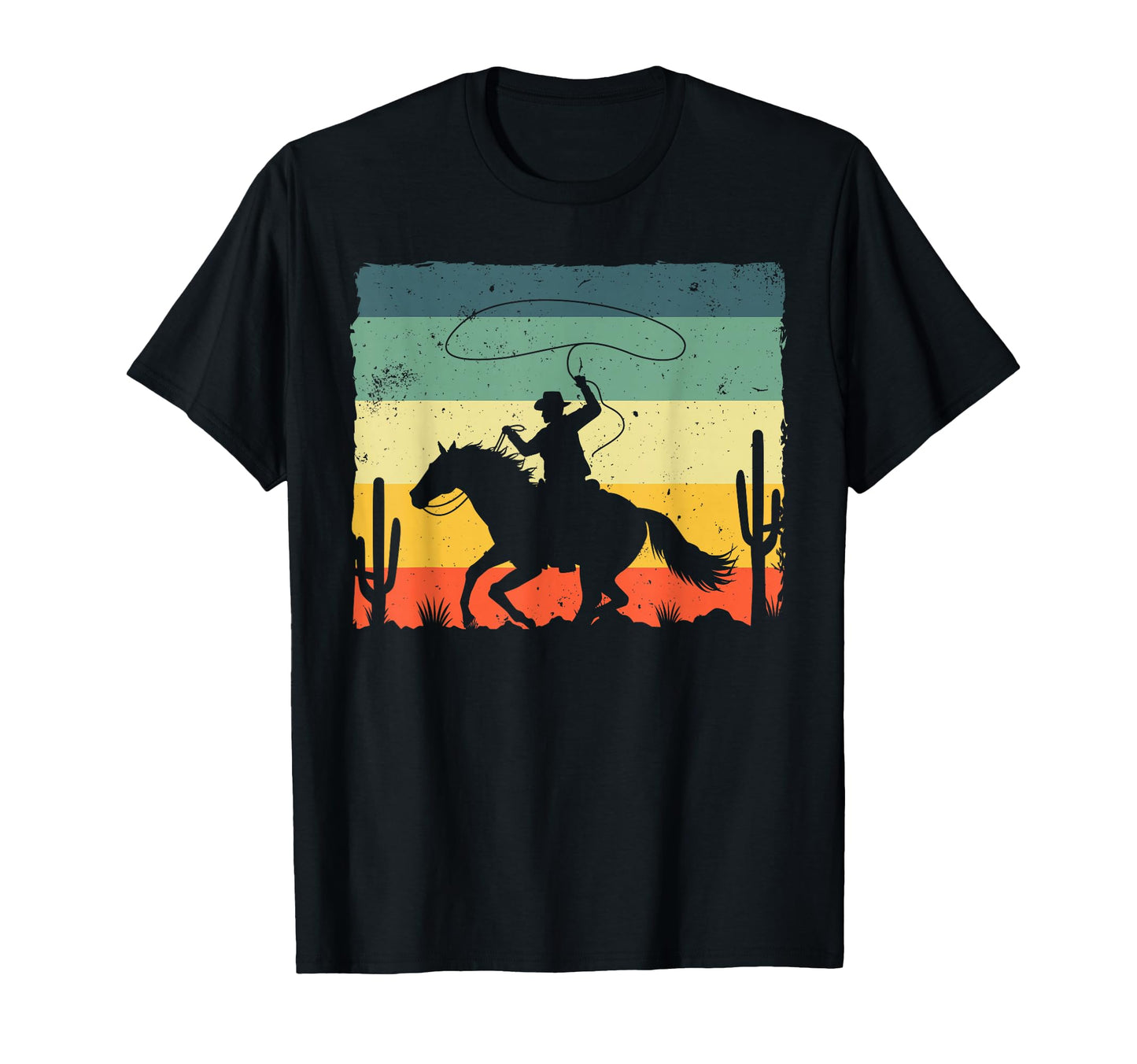 Western Cowboy Horse Rider Cowboy T-Shirt - Novelty Apparel Men Women - T-Shirt, Sweatshirt, Hoodie