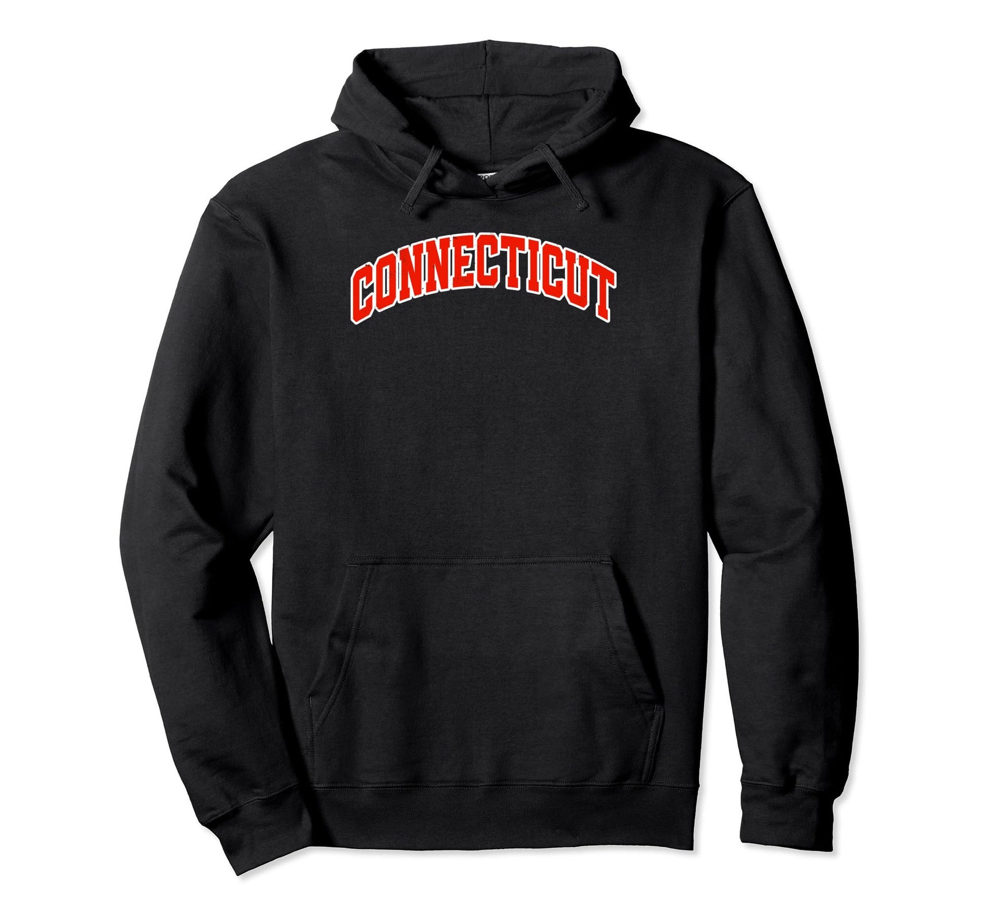 Connecticut State Souvenir Ct Varsity Hoodie - Minimalist Print for Adults - T-Shirt, Sweatshirt, Hoodie