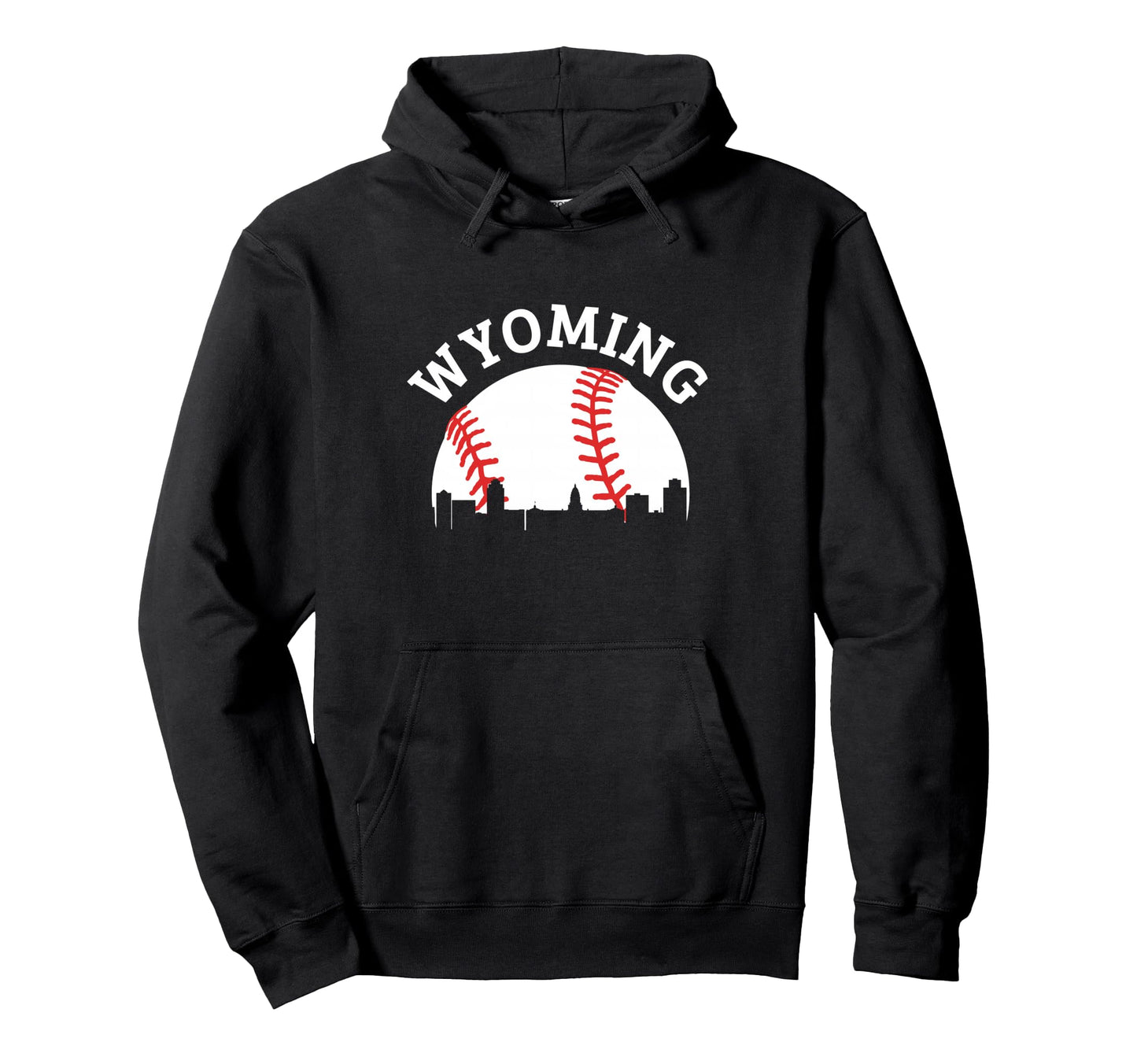 Wyoming Baseball State Pride Hoodie - Novelty Apparel for Adults - T-Shirt, Sweatshirt, Hoodie