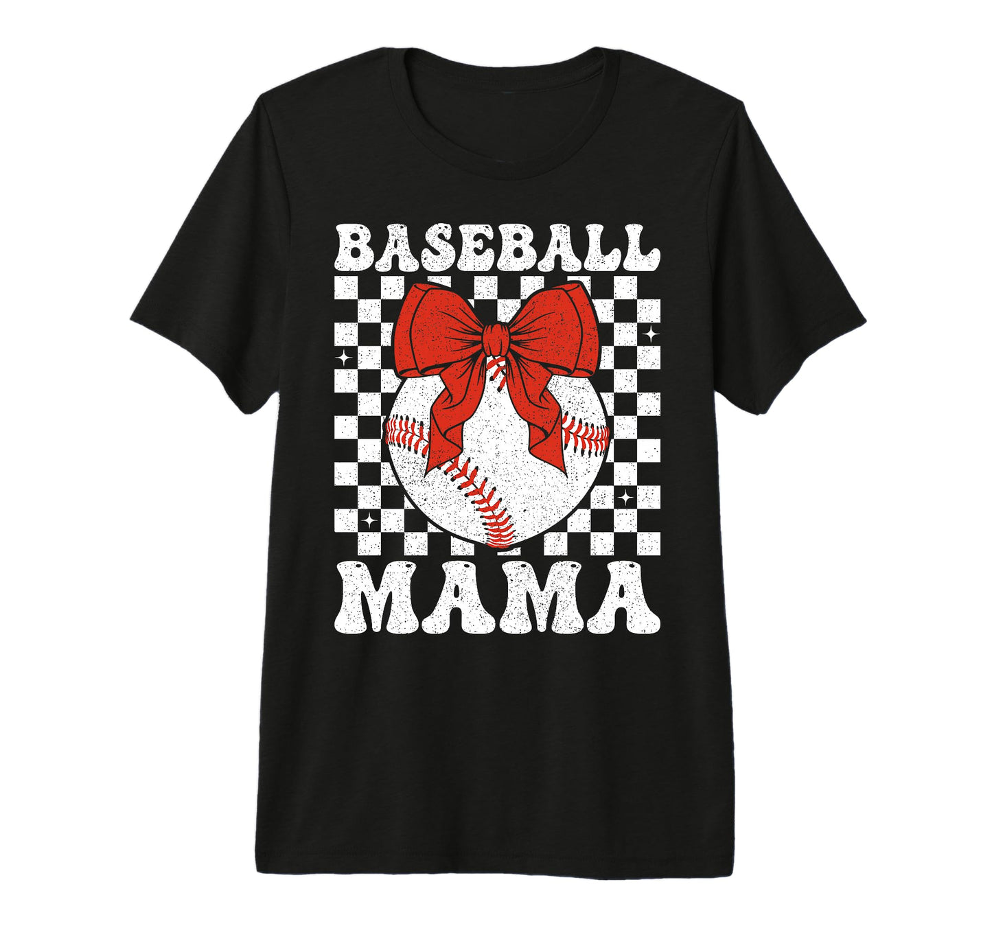 Baseball Mama Coquette Bow Game Day T-Shirt - Trendy Graphic for Adults - T-Shirt, Sweatshirt, Hoodie
