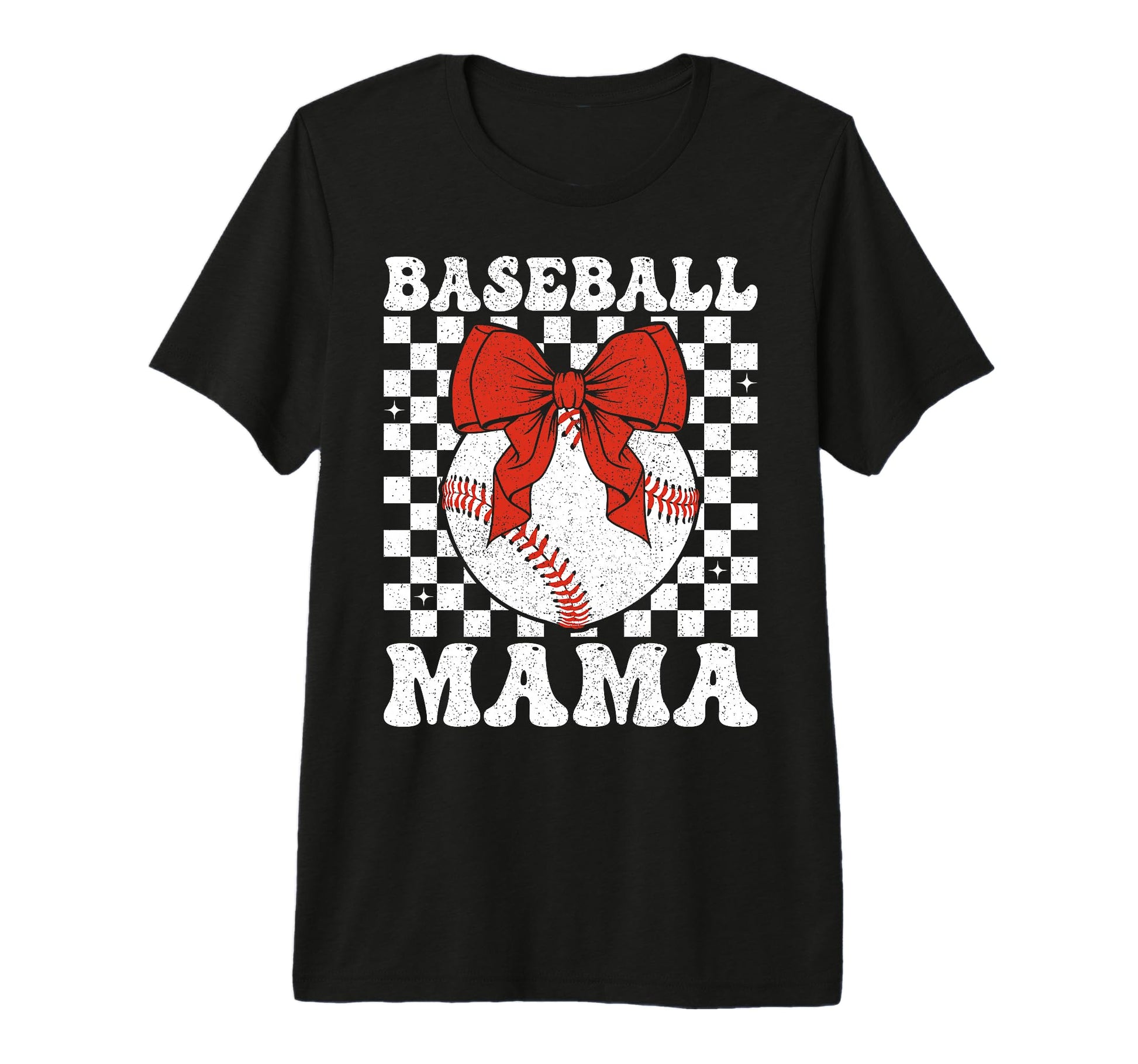 Baseball Mama Coquette Bow Game Day T-Shirt - Trendy Graphic for Adults - T-Shirt, Sweatshirt, Hoodie