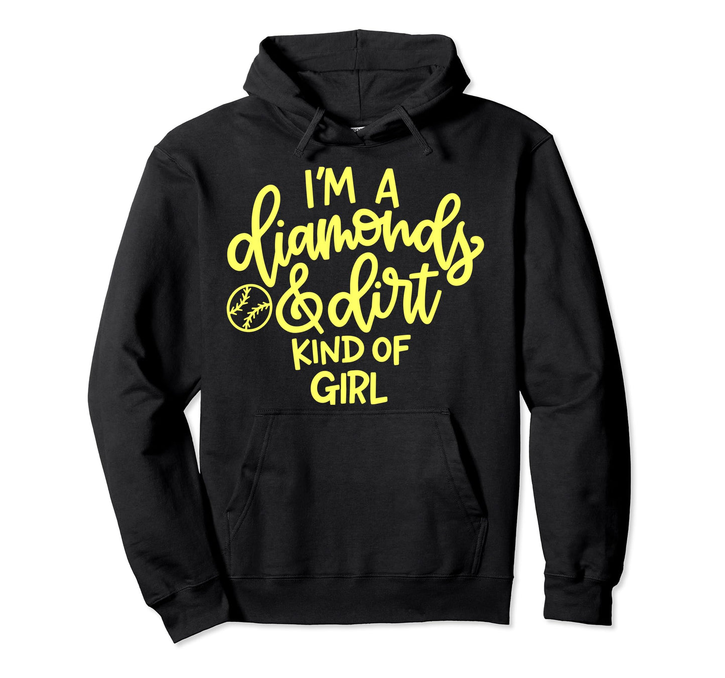 Softball Diamond Dirt And Diamonds Hoodie - Streetwear Style Unisex - T-Shirt, Sweatshirt, Hoodie