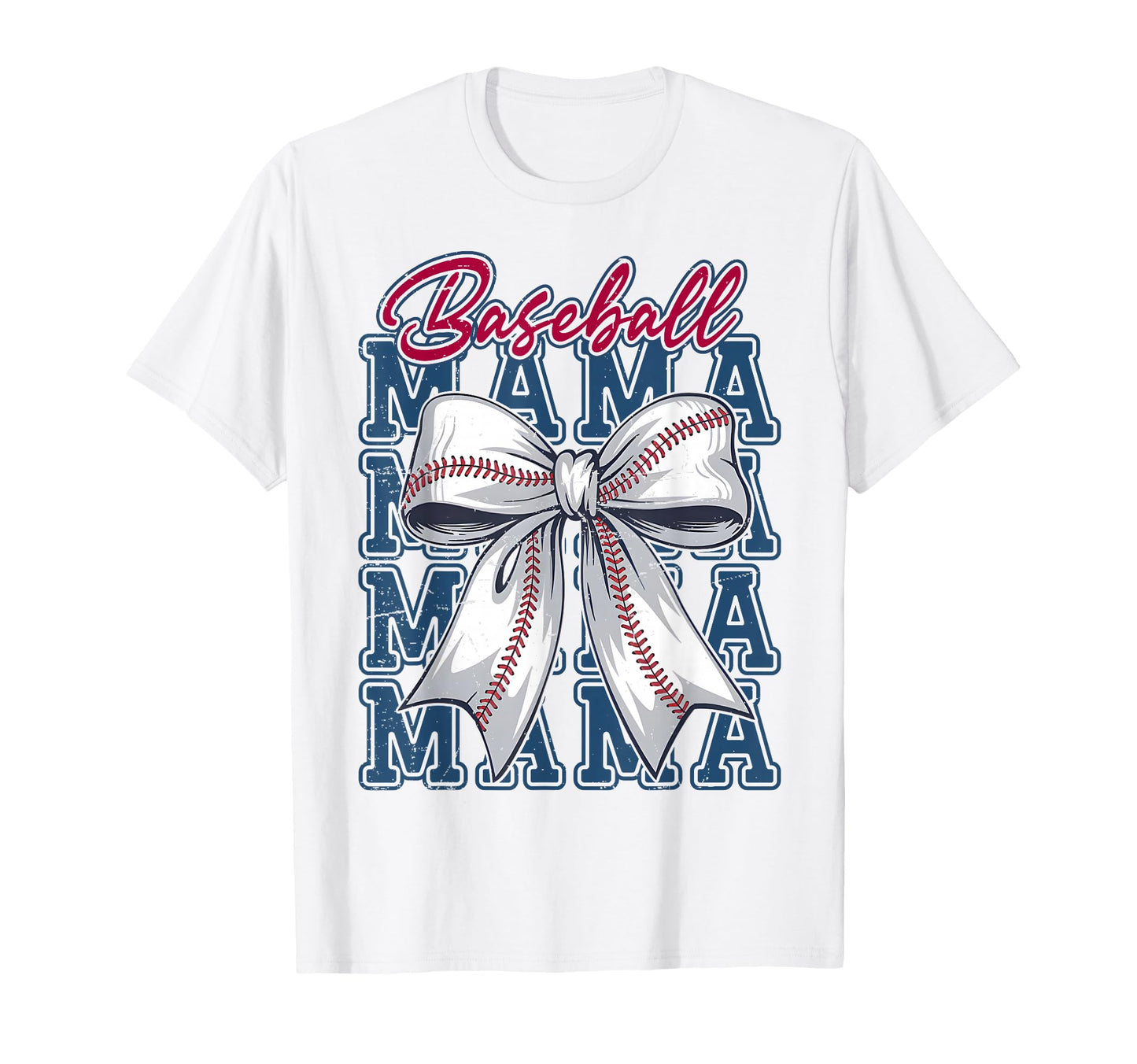 Baseball Coquette Bow Baseball Mom T-Shirt - Novelty Apparel for Adults - T-Shirt, Sweatshirt, Hoodie
