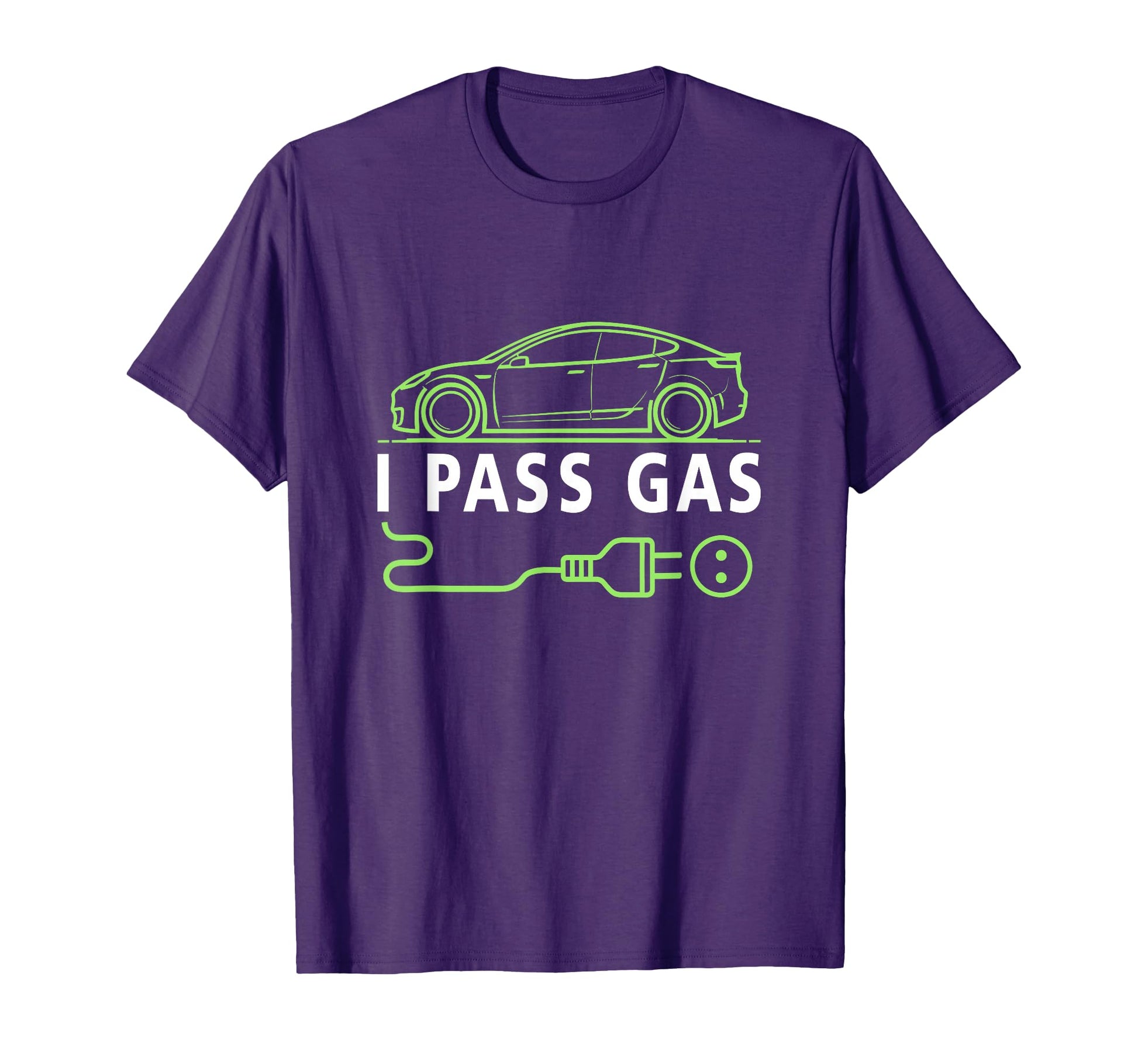 Line Art I Pass Gas Electric Car I Love T-Shirt - Novelty Apparel Unisex - T-Shirt, Sweatshirt, Hoodie