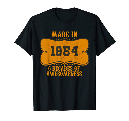 68 Birthday Western Made 1954 T-Shirt - Custom Art Print Men Women - T-Shirt, Sweatshirt, Hoodie