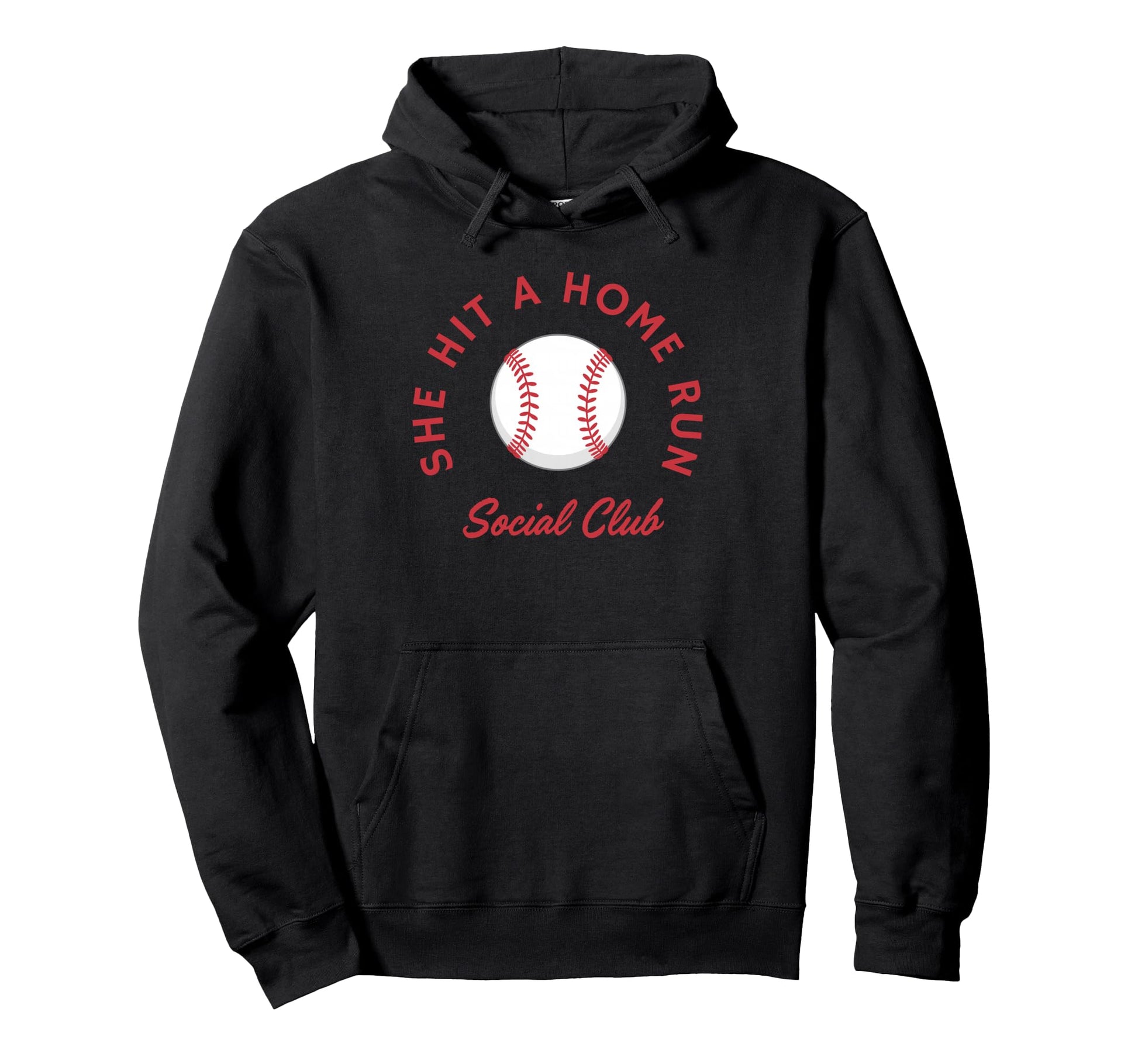 She Hit Home Run Social Club Bachelorette Hoodie - Trendy Graphic Unisex - T-Shirt, Sweatshirt, Hoodie
