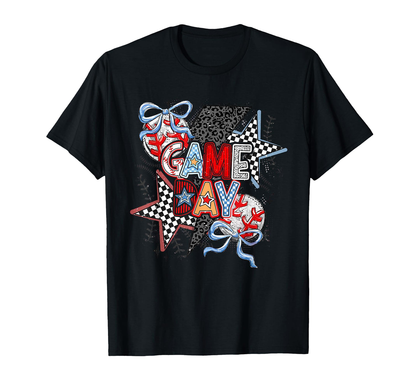 Coquette Bow Game Day Baseball T-Shirt - Casual Everyday Wear for Adults - T-Shirt, Sweatshirt, Hoodie