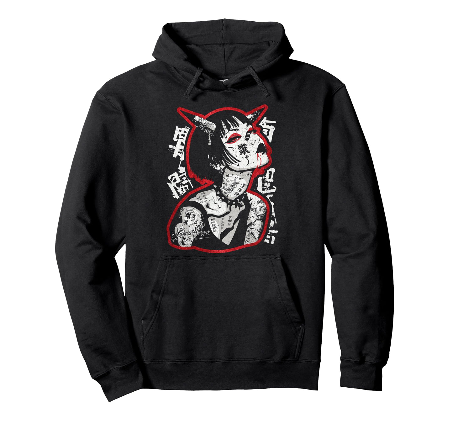 Japanese Streetwear Cyberpunk Y2K Hoodie - Fun Novelty Design Unisex - T-Shirt, Sweatshirt, Hoodie